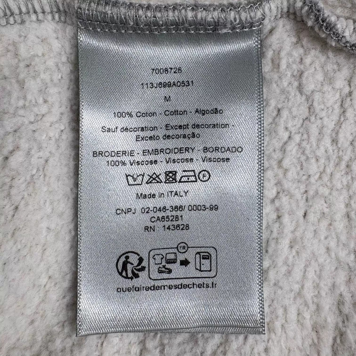 Dior Gray Crewneck Sweatshirt Size M Size US M / EU 48-50 / 2 - 4 Thumbnail