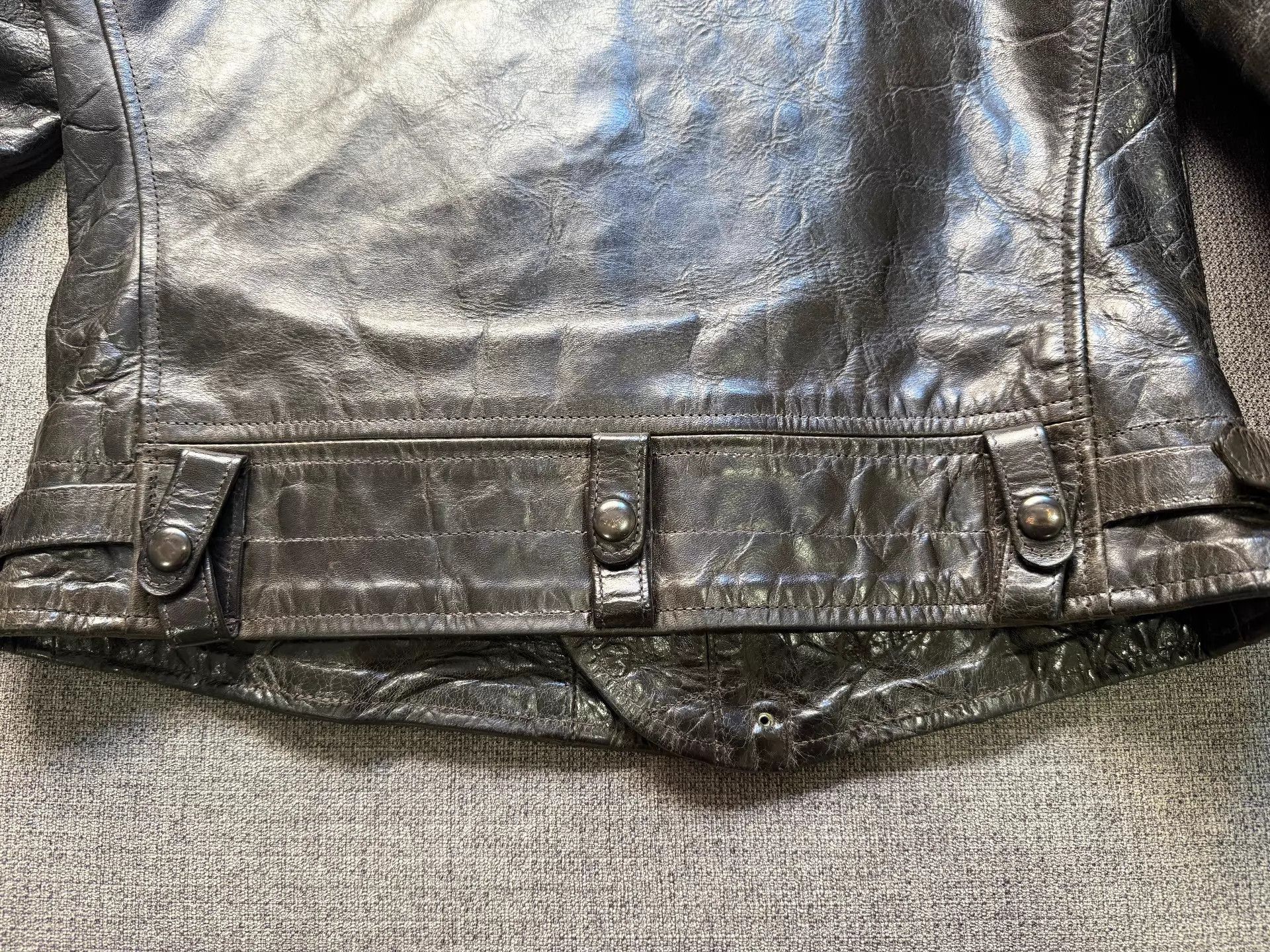 Rainbow Country Brown Leather Jacket - Size XXS Size US XXS / EU 40 - 7 Thumbnail