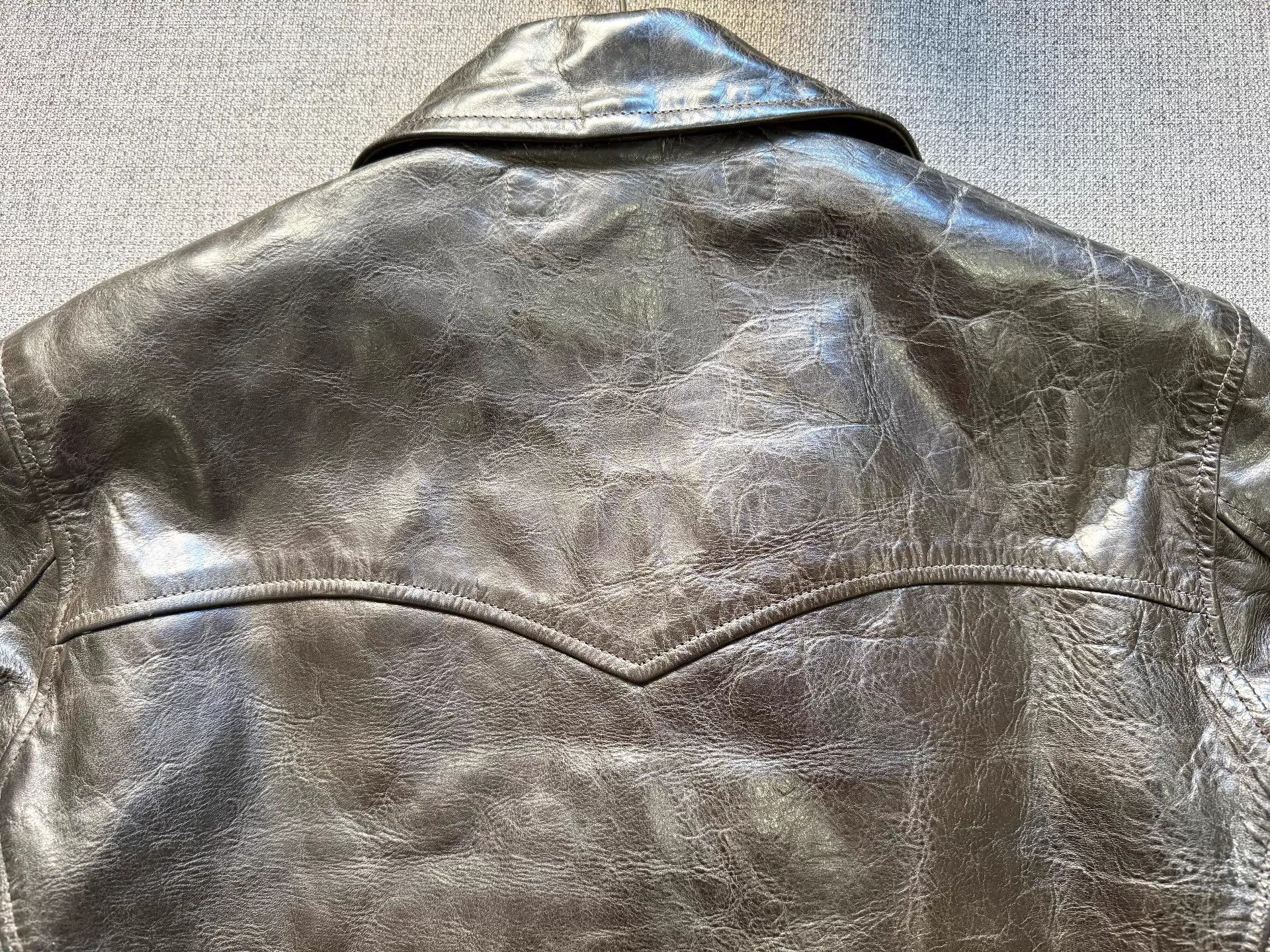 Rainbow Country Brown Leather Jacket - Size XXS Size US XXS / EU 40 - 6 Thumbnail