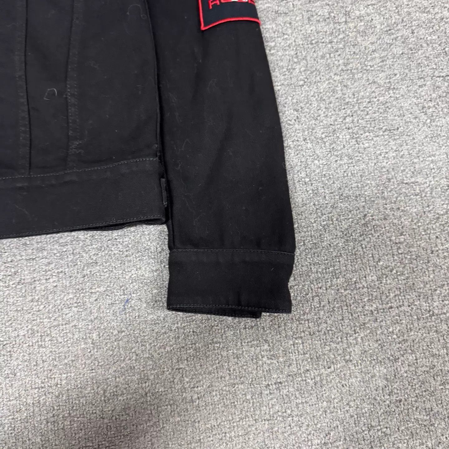 Dior Black Denim Jacket with Embroidered Sleeve - XS Size US XS / EU 42 / 0 - 3 Thumbnail