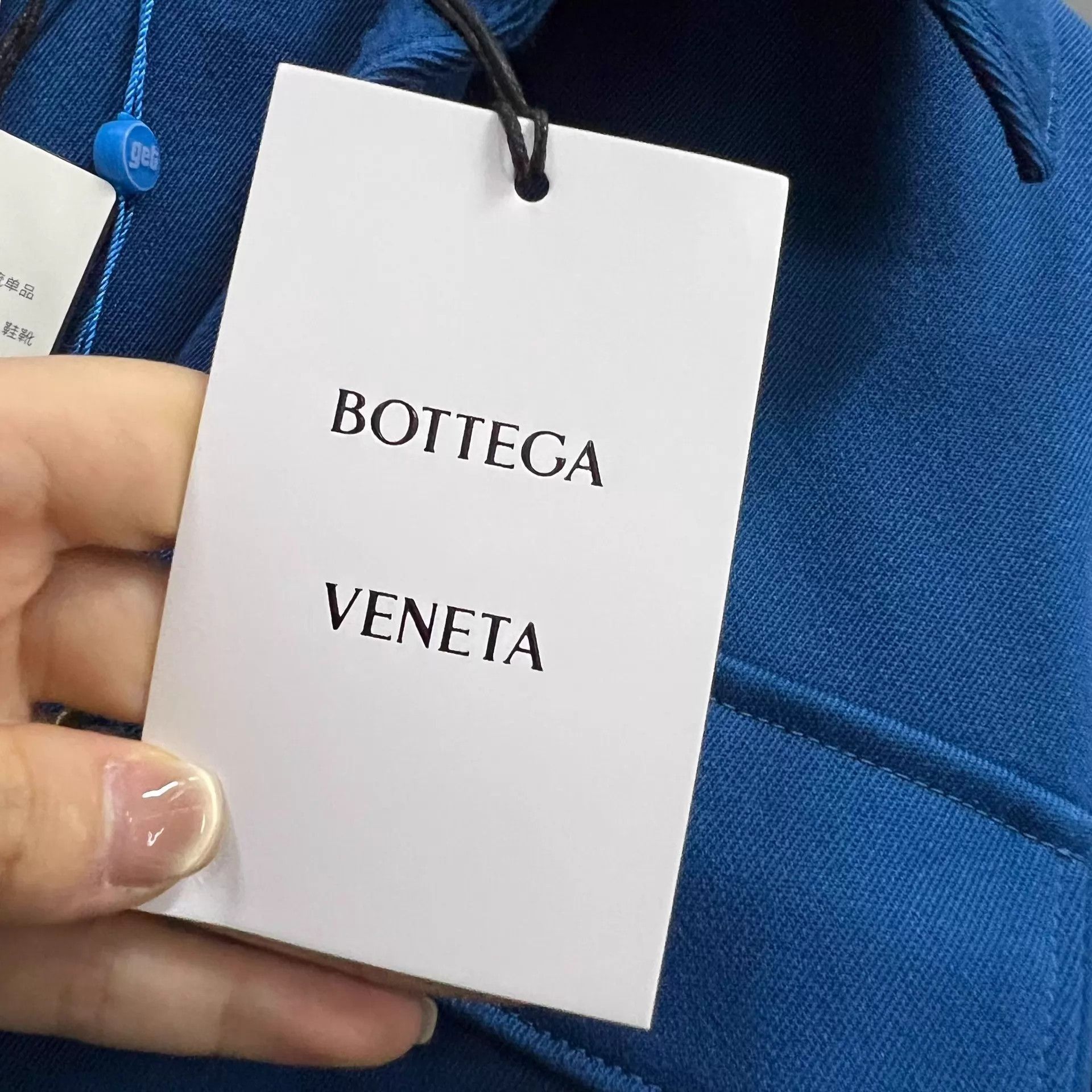 Bottega Veneta Blue Button-Up Light Jacket with Chest Pockets Size US XS / EU 42 / 0 - 5 Thumbnail