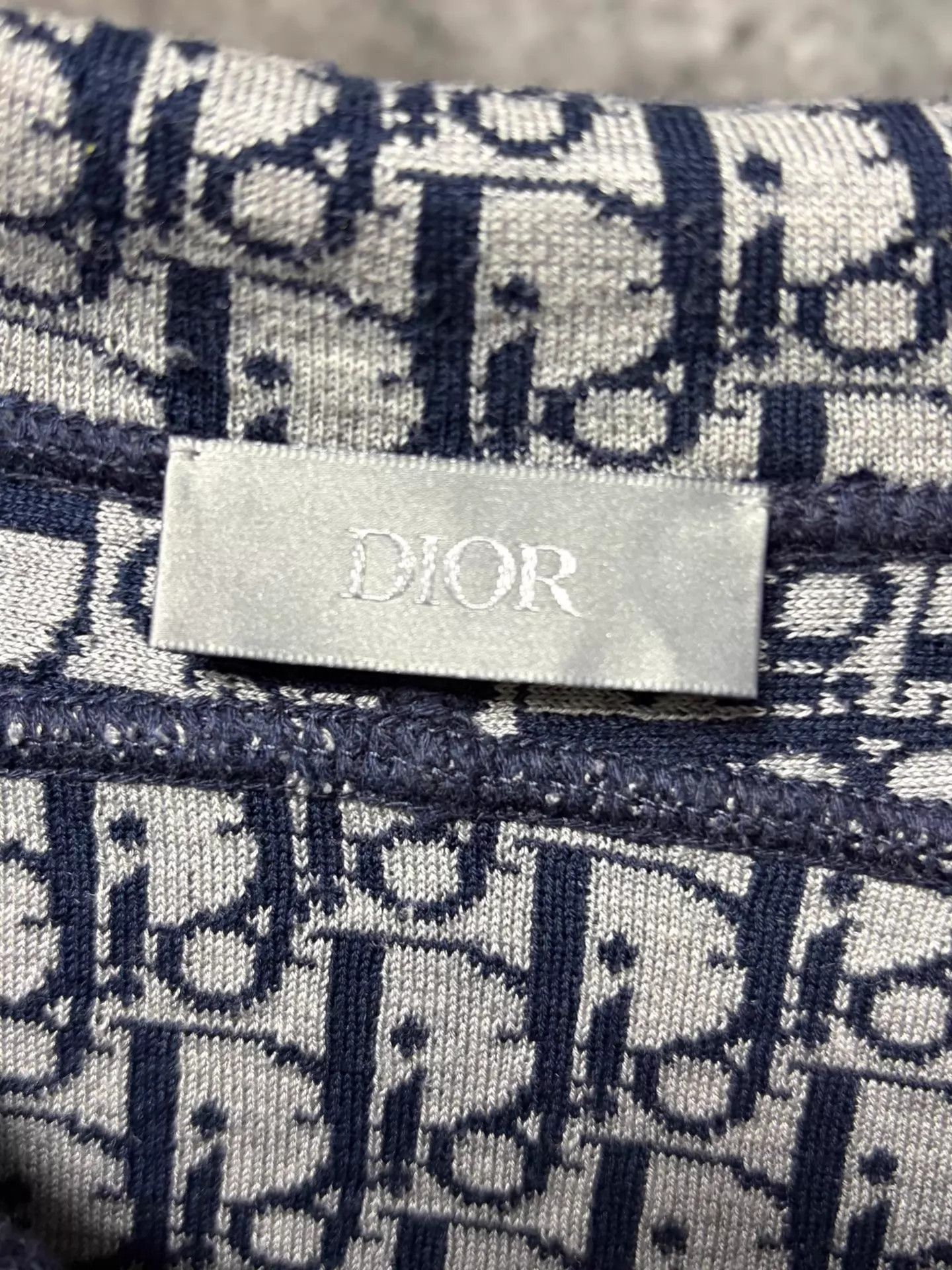 Dior Blue Zip-Up Hoodie with Patterned Lining Size US XXL / EU 58 / 5 - 3 Thumbnail