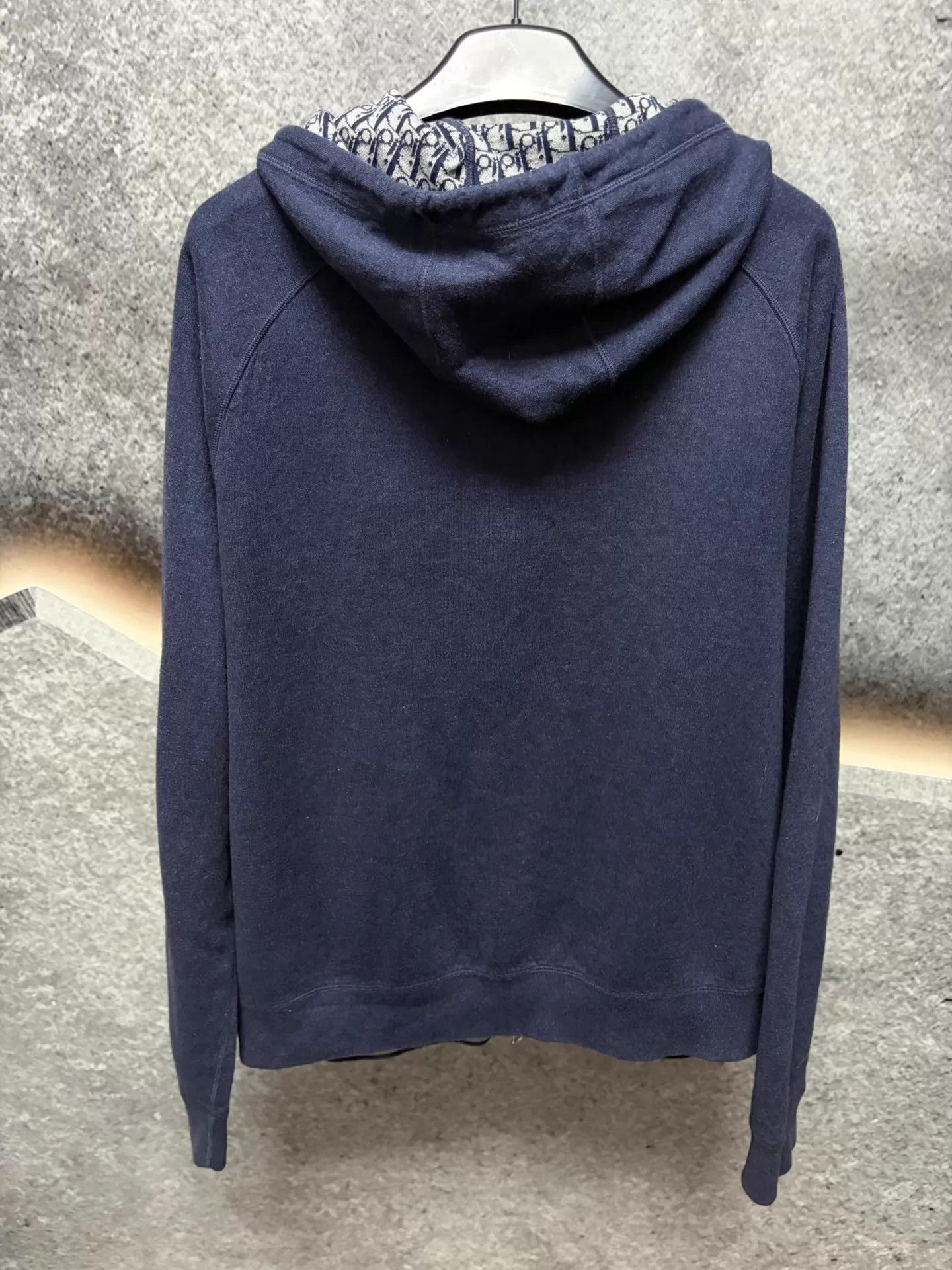 Dior Blue Zip-Up Hoodie with Patterned Lining Size US XXL / EU 58 / 5 - 2 Thumbnail