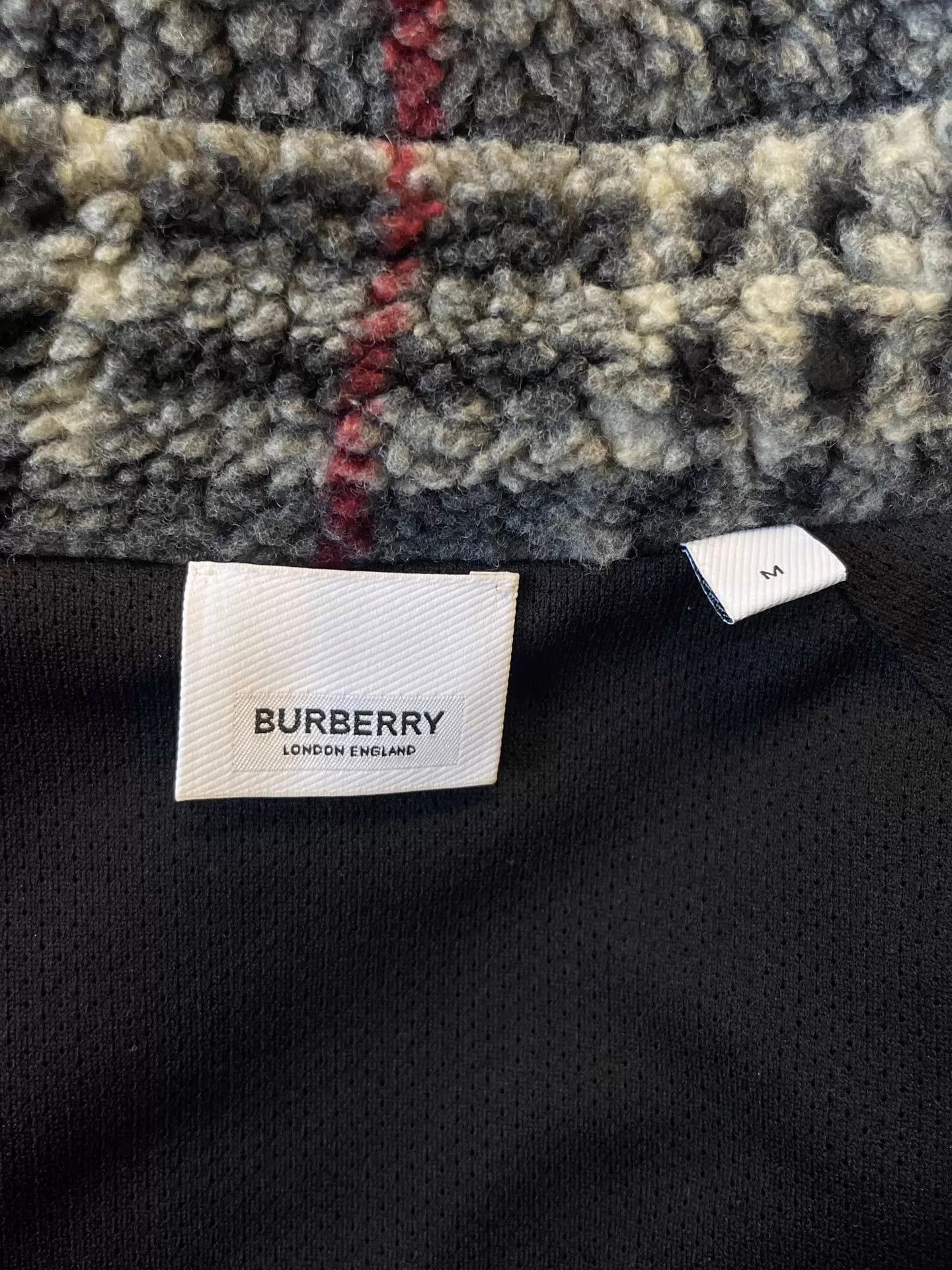 Burberry Plaid Fleece Zip-Up Jacket - Multi, Size M Size US M / EU 48-50 / 2 - 5 Thumbnail