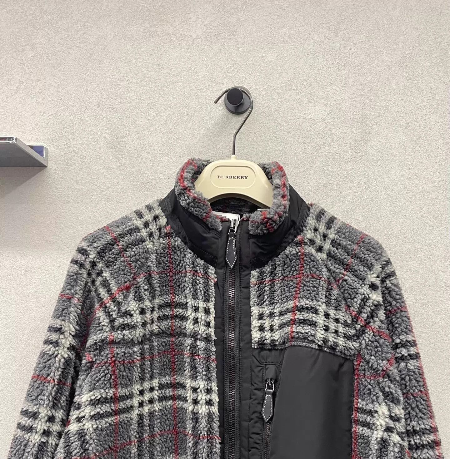 Burberry Plaid Fleece Zip-Up Jacket - Multi, Size M Size US M / EU 48-50 / 2 - 4 Thumbnail