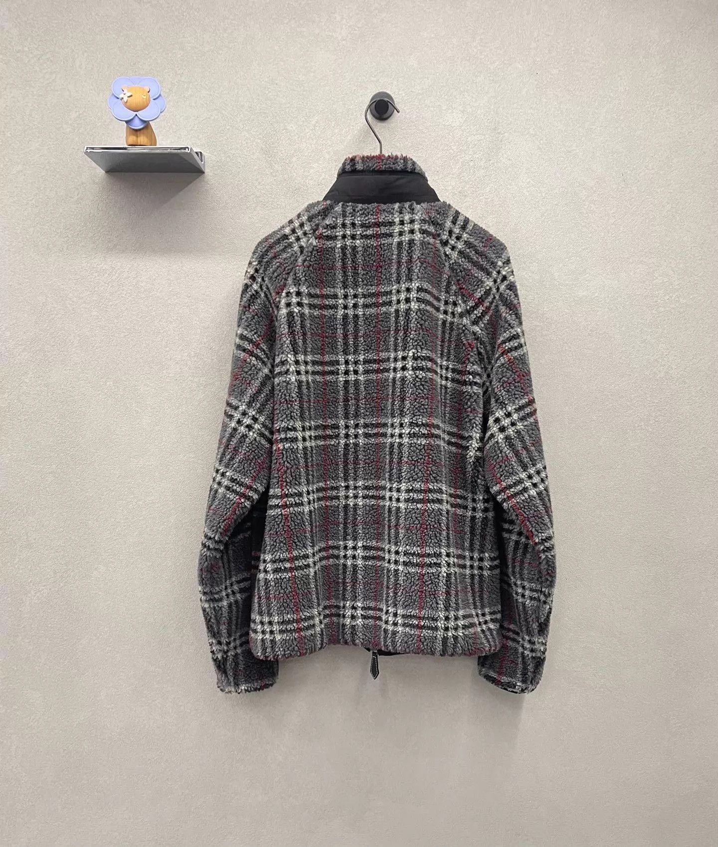 Burberry Plaid Fleece Zip-Up Jacket - Multi, Size M Size US M / EU 48-50 / 2 - 2 Thumbnail