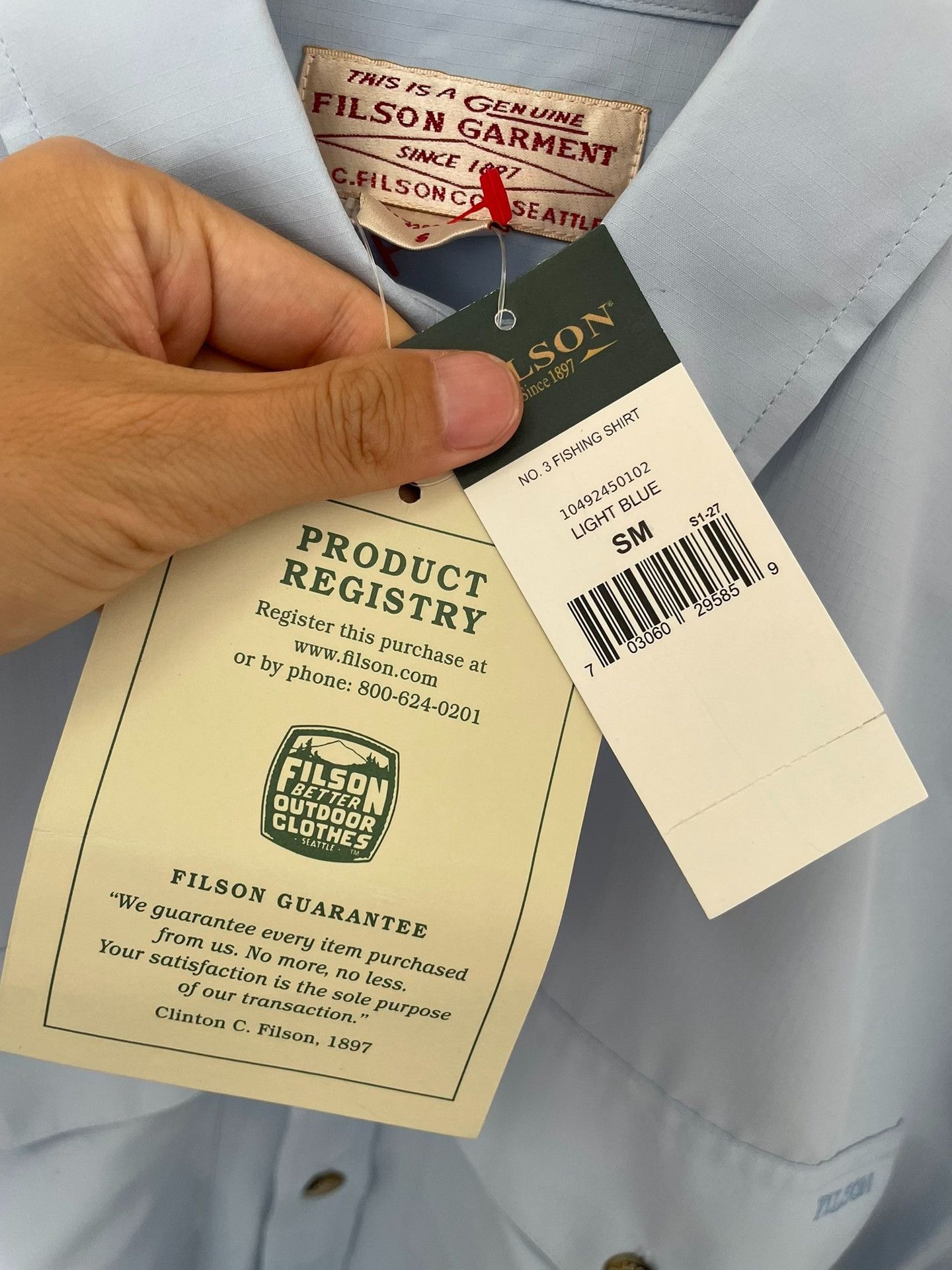 Filson Filson Men's Summer Fishing Shirt Size US S / EU 44-46 / 1 - 5 Thumbnail
