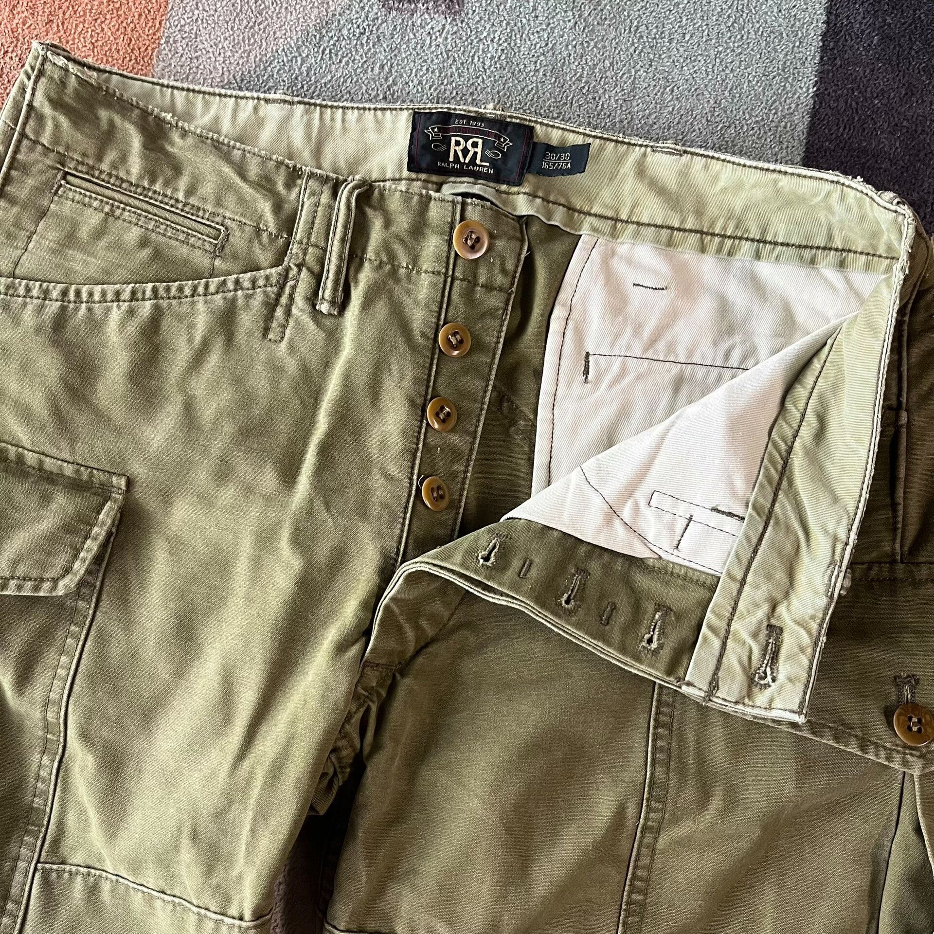 RRL Ralph Lauren RRL Military Cargo Work Pants Size US 30 / EU 46 - 4 Thumbnail