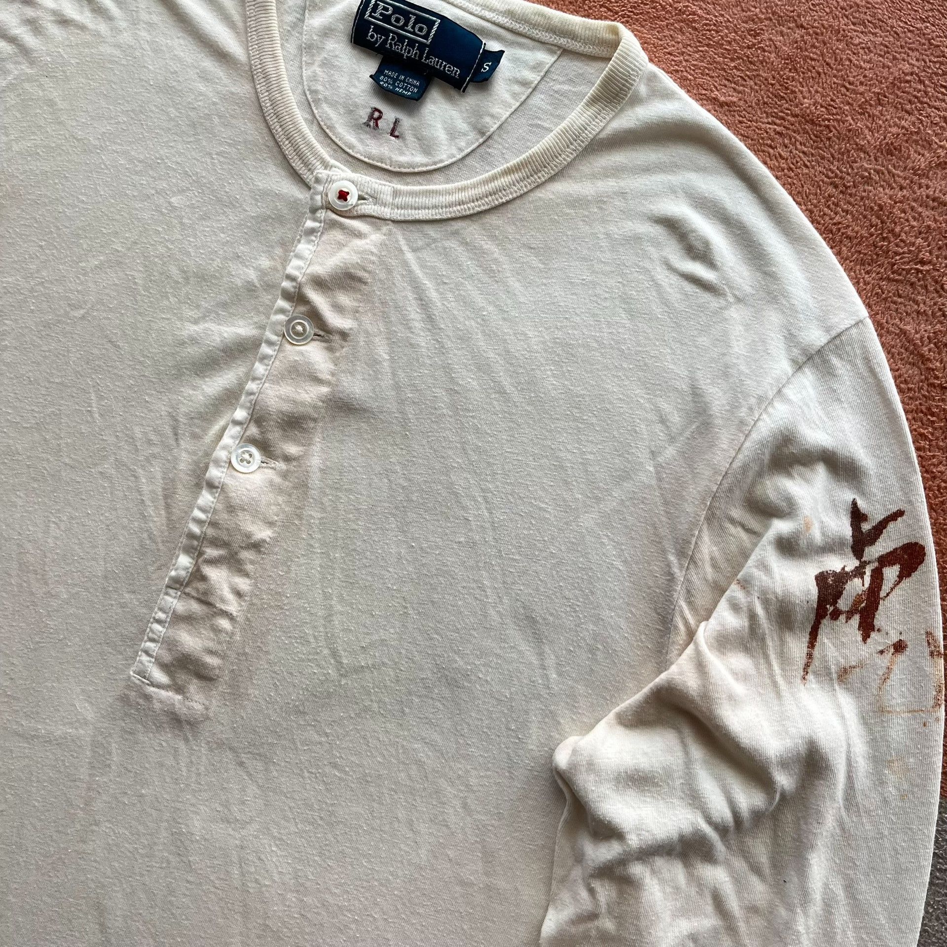 RRL Ralph Lauren Ralph Lauren Military Henley Polo Size US S / EU 44-46 / 1 - 3 Thumbnail
