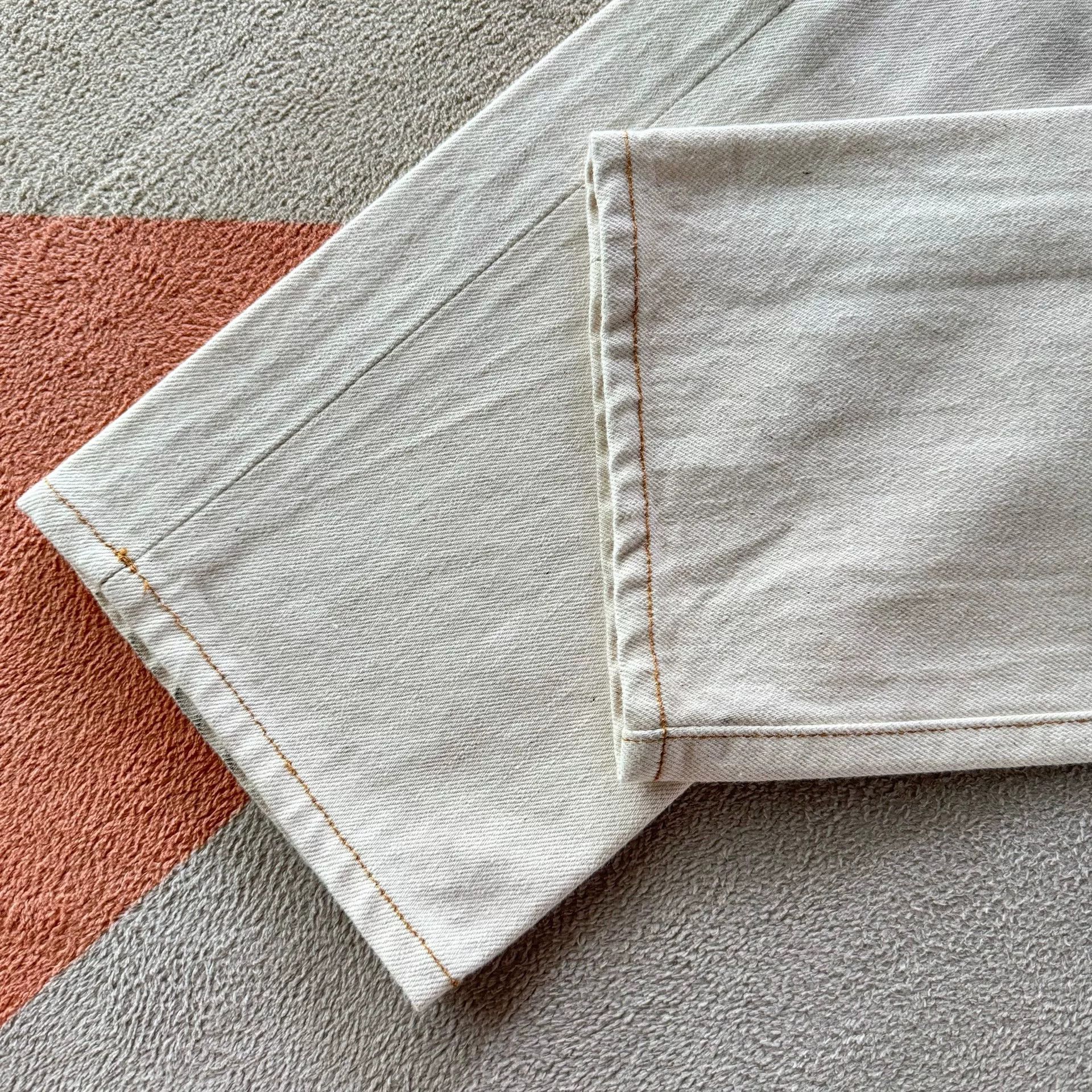 RRL Ralph Lauren RRL Slim Boot Cut White Jeans Size 29" - 8 Thumbnail