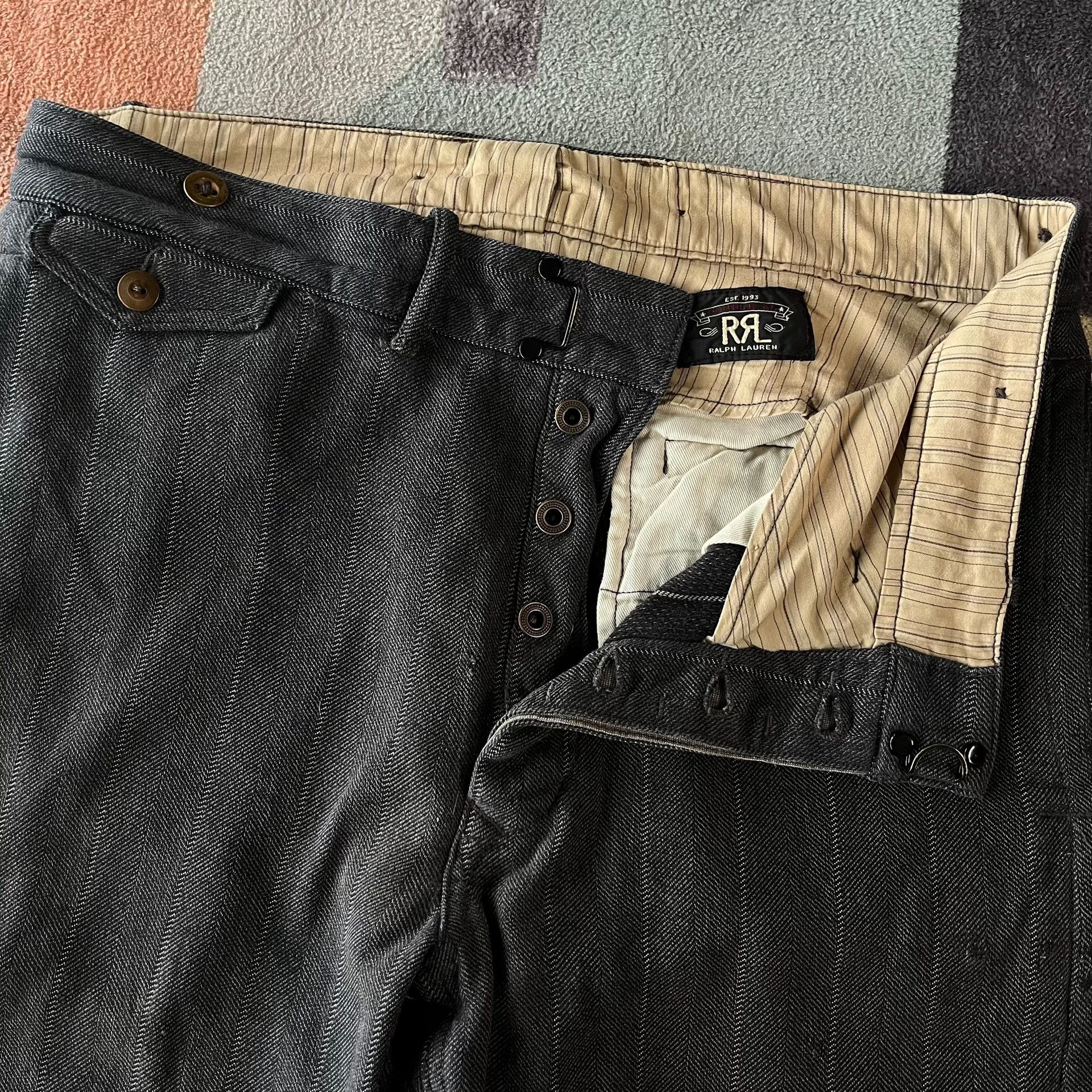 RRL Ralph Lauren RRL Striped Double RL Pants Size US 32 / EU 48 - 4 Thumbnail