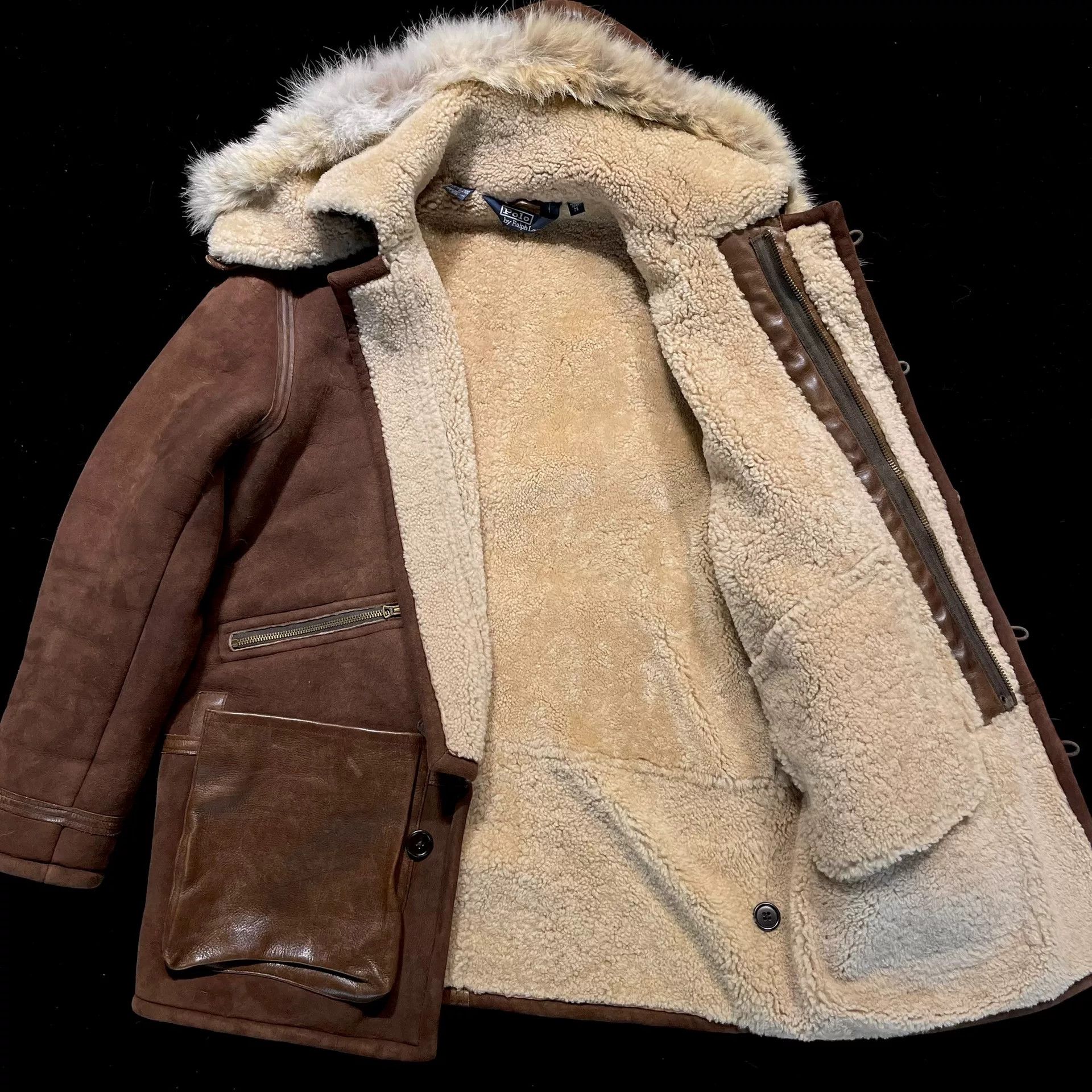 Polo Ralph Lauren Ralph Lauren B7 Shearling Coat Size US M / EU 48-50 / 2 - 2 Thumbnail