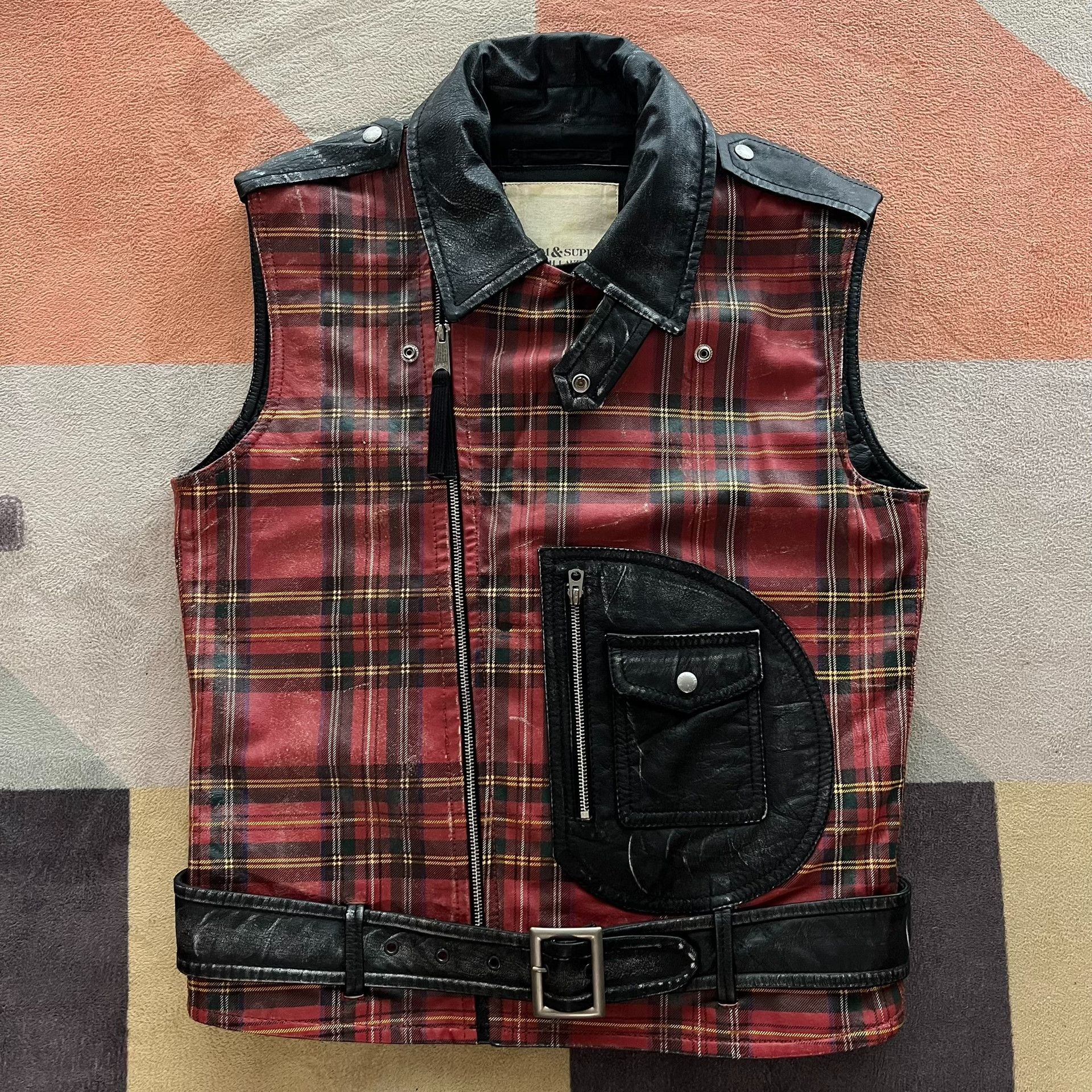 Denim & Supply Ralph Lauren Denim Supply Ralph Lauren Leather Vest Size US M / EU 48-50 / 2 - 2 Thumbnail