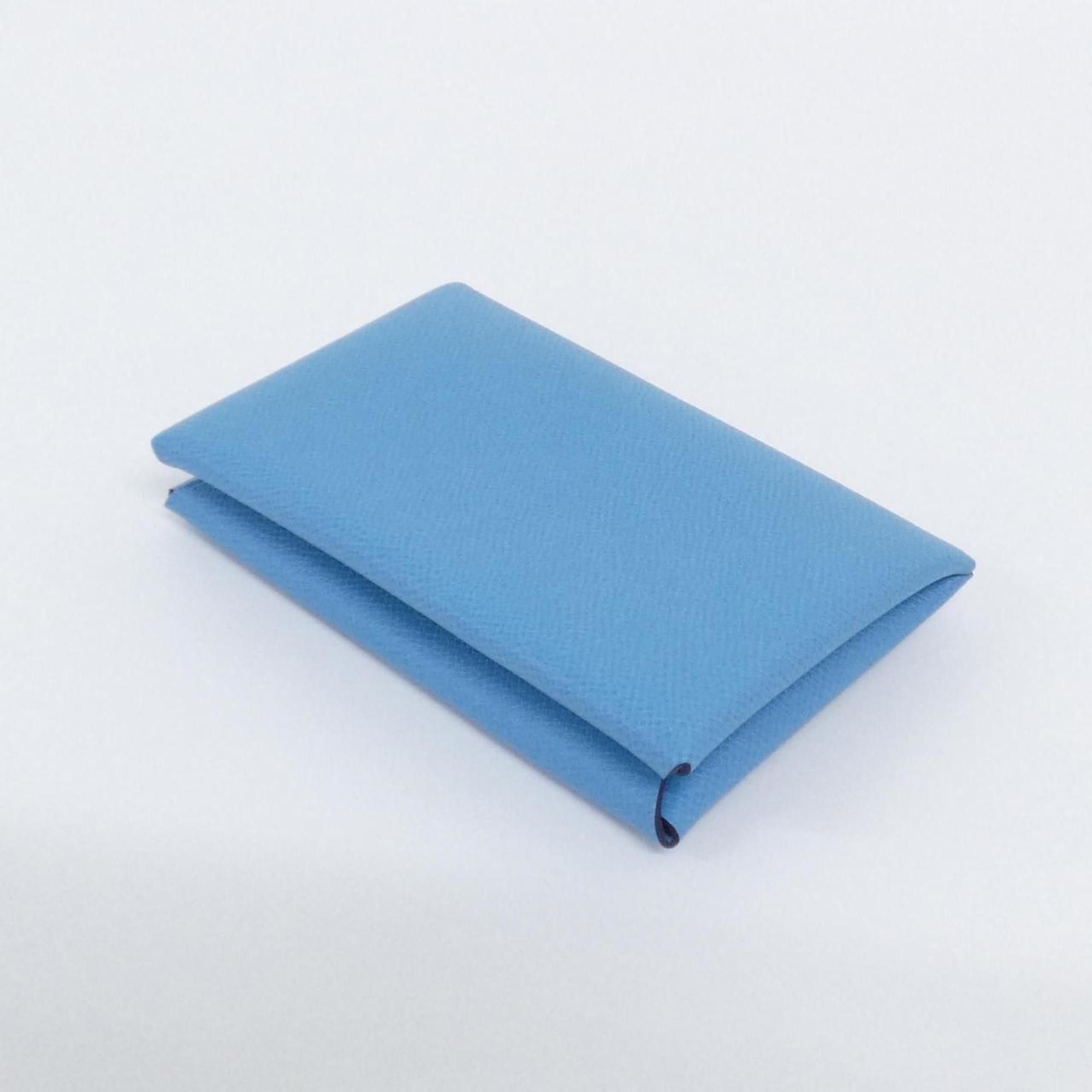 Hermes Hermes Calvi 078309CK Business Card Holder/Card Case Size ONE SIZE - 2 Thumbnail