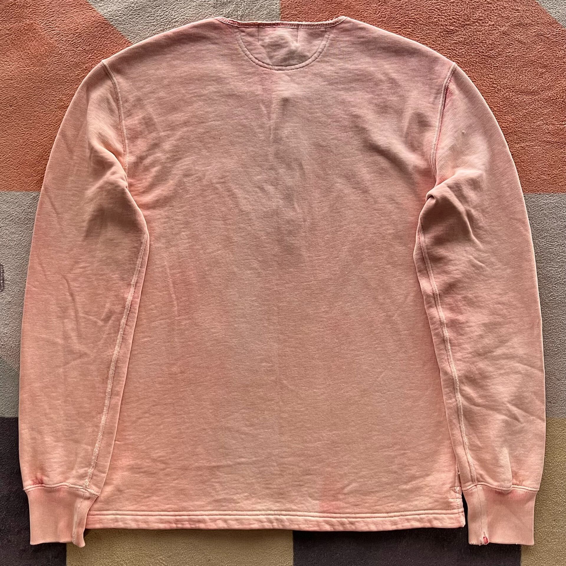 RRL Ralph Lauren RRL Pink Henley Sweater Size US S / EU 44-46 / 1 - 2 Thumbnail