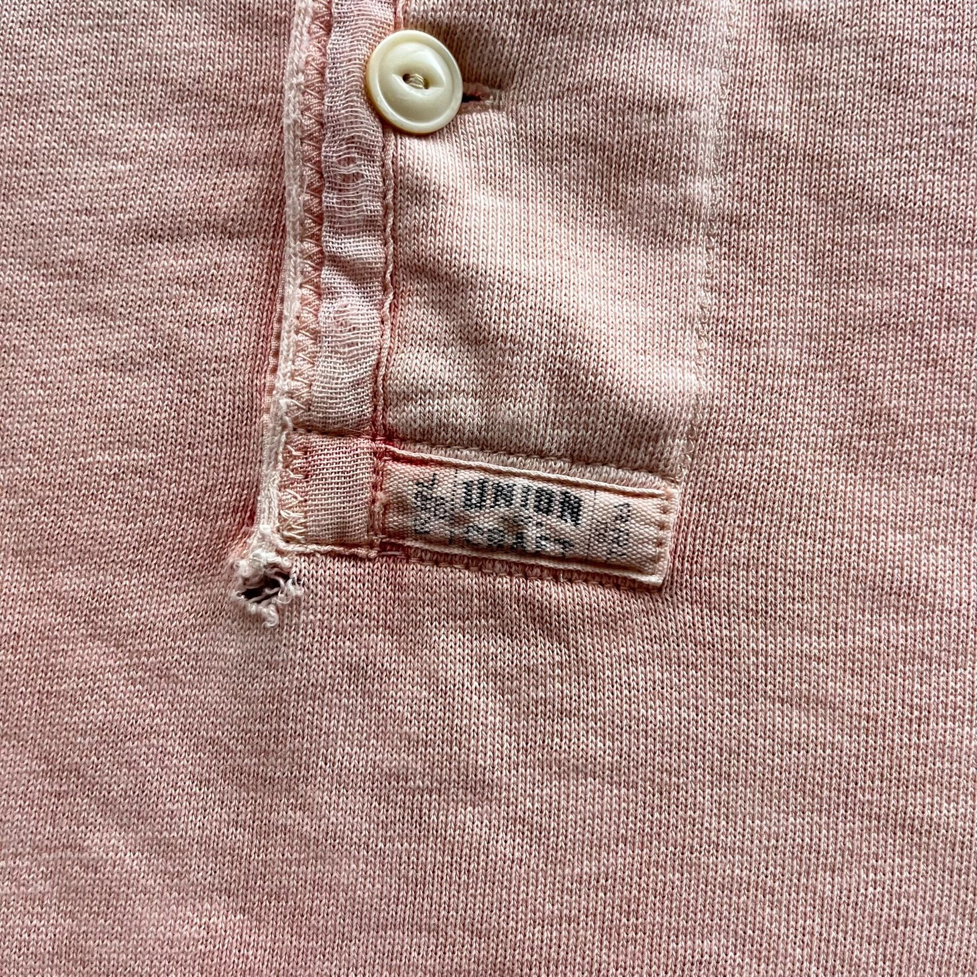 RRL Ralph Lauren RRL Pink Henley Sweater Size US S / EU 44-46 / 1 - 7 Thumbnail