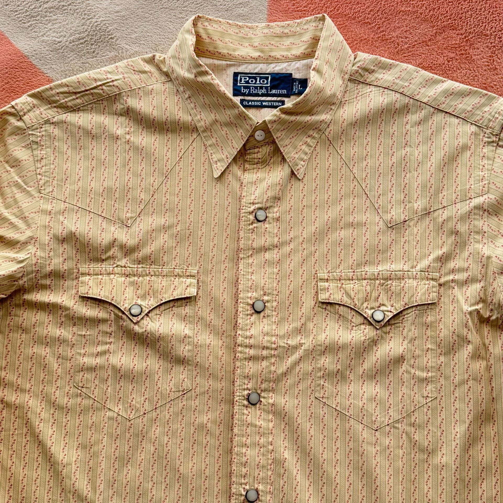 Polo Ralph Lauren Ralph Lauren Western Floral Stripe Shirt Size US L / EU 52-54 / 3 - 2 Thumbnail