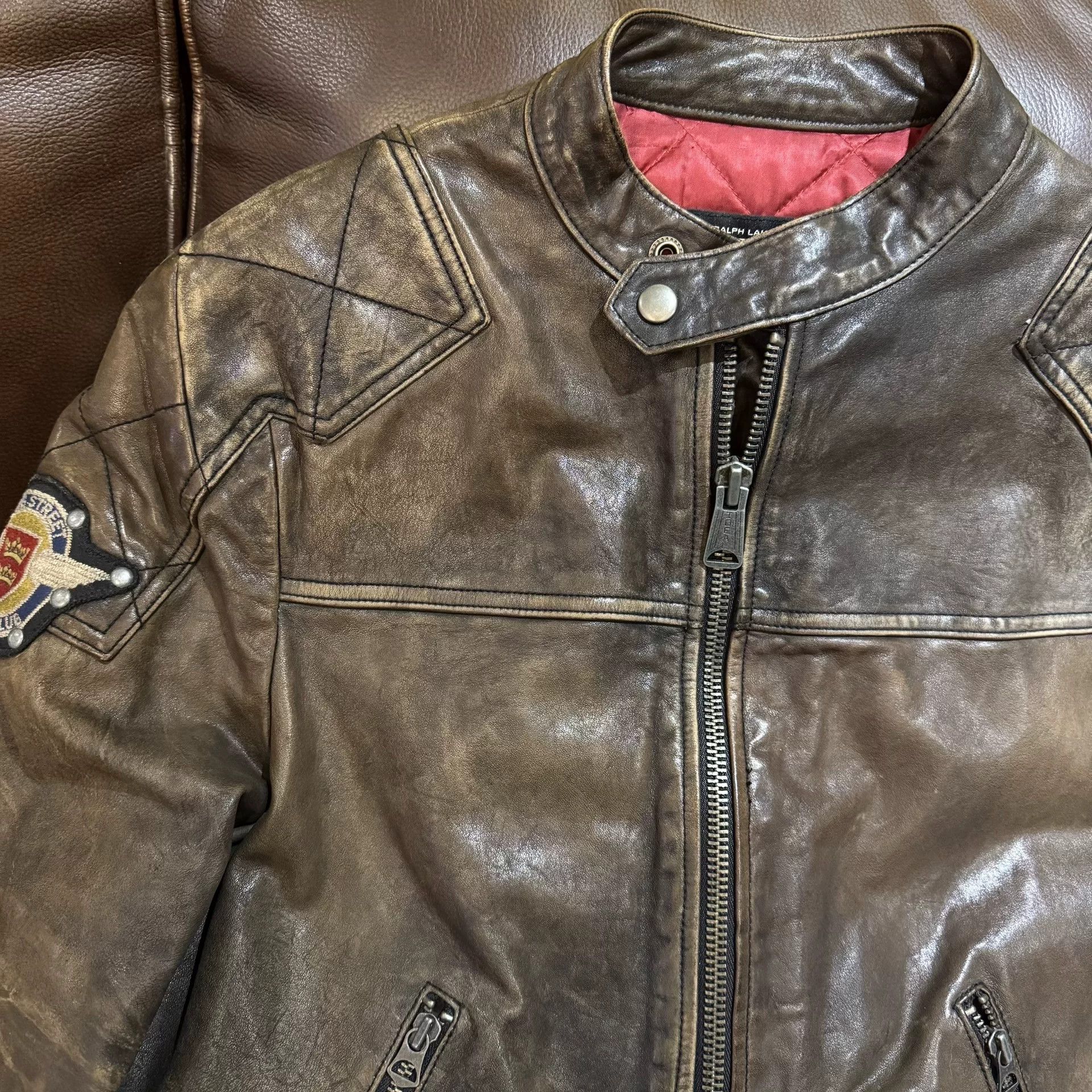 Rugby Ralph Lauren Ralph Lauren Rugby J100 Leather Jacket Size US S / EU 44-46 / 1 - 6 Thumbnail