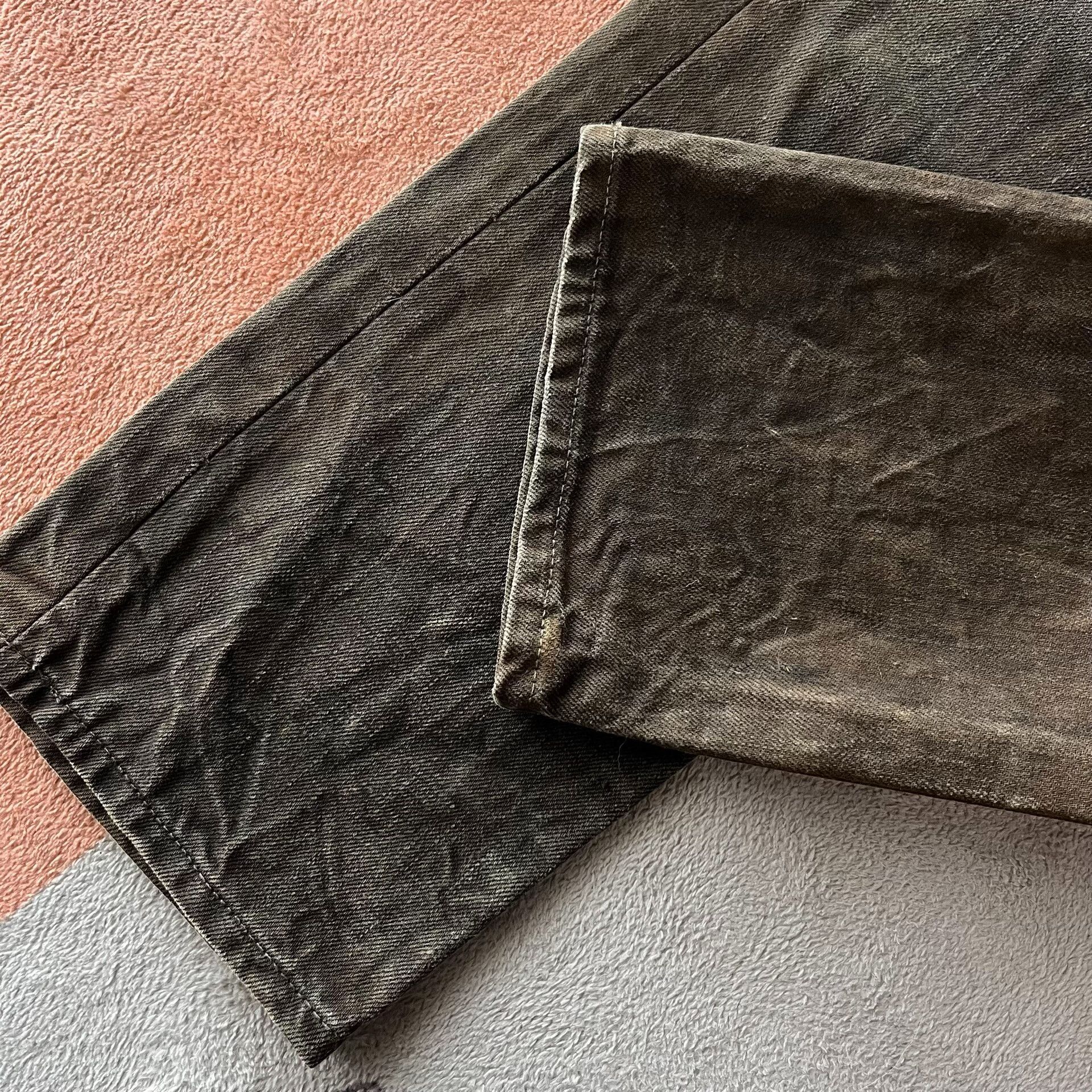 RRL Ralph Lauren RRL Brown Washed Distressed Slim Jeans Size US 31 - 8 Thumbnail