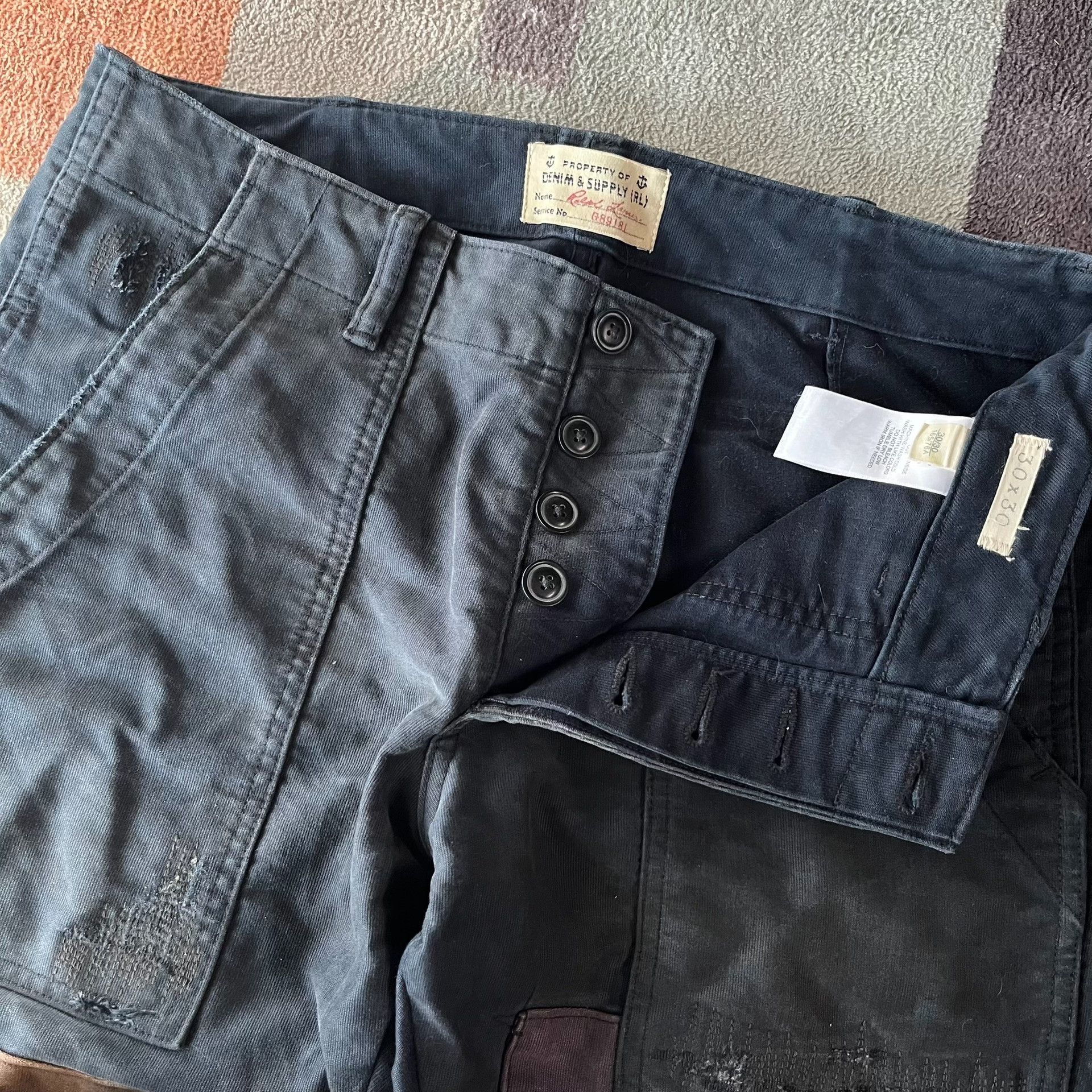 Denim & Supply Ralph Lauren Ralph Lauren DS Denim Supply Patch Military Pants Size US 30 / EU 46 - 7 Thumbnail