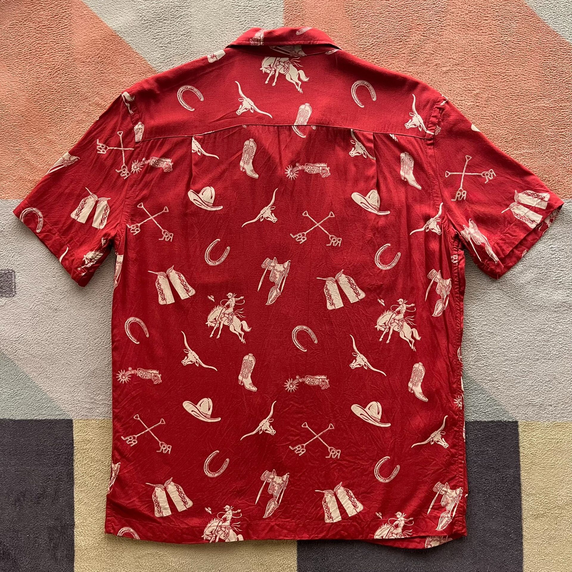 RRL Ralph Lauren RRL Ralph Lauren Double RL Short Sleeve Shirt Size US S / EU 44-46 / 1 - 2 Thumbnail