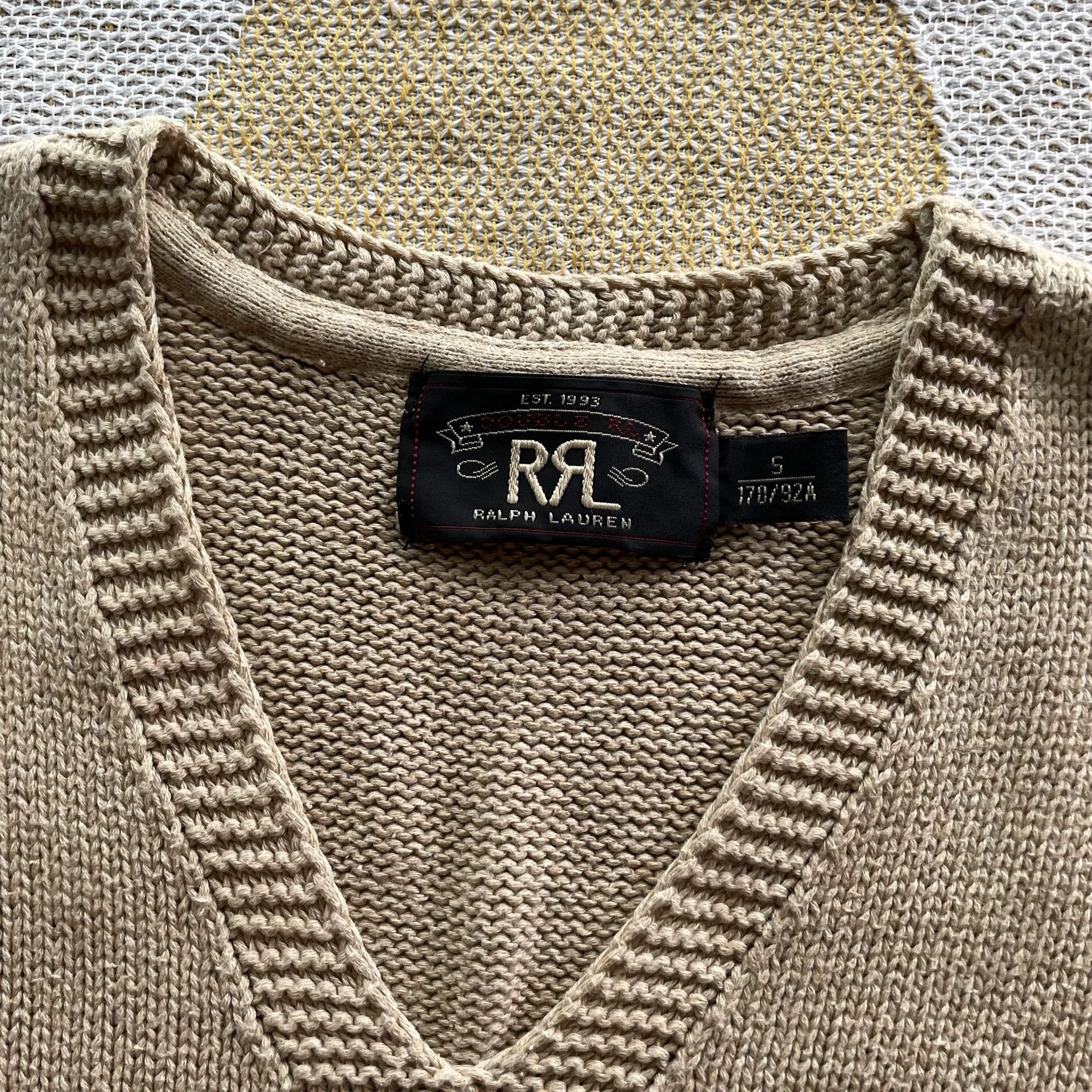 RRL Ralph Lauren Ralph Lauren Double RL Knit Vest Size US S / EU 44-46 / 1 - 3 Thumbnail