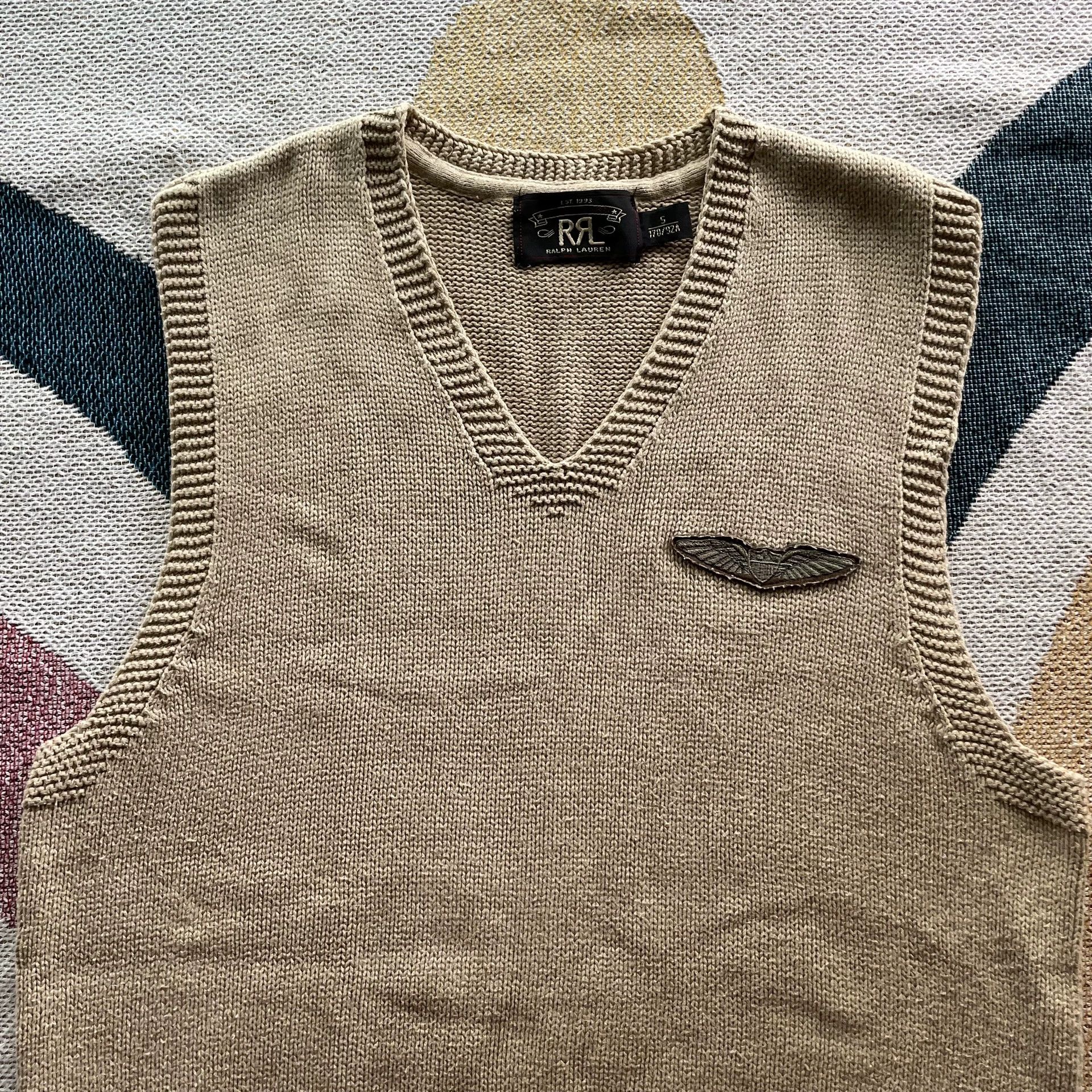 RRL Ralph Lauren Ralph Lauren Double RL Knit Vest Size US S / EU 44-46 / 1 - 2 Thumbnail