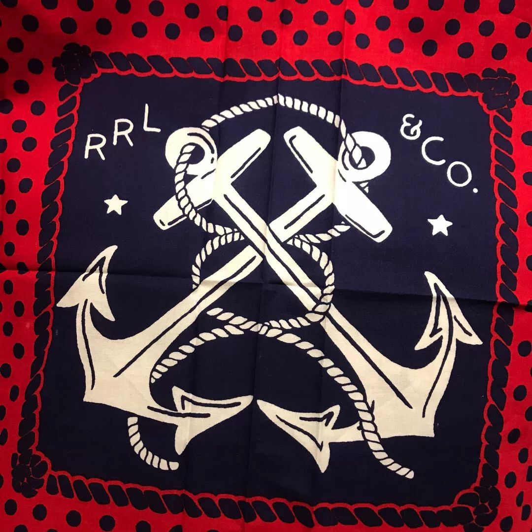 RRL Ralph Lauren RRL Ralph Lauren Double RL Classic Anchor Bandana Size ONE SIZE - 2 Thumbnail