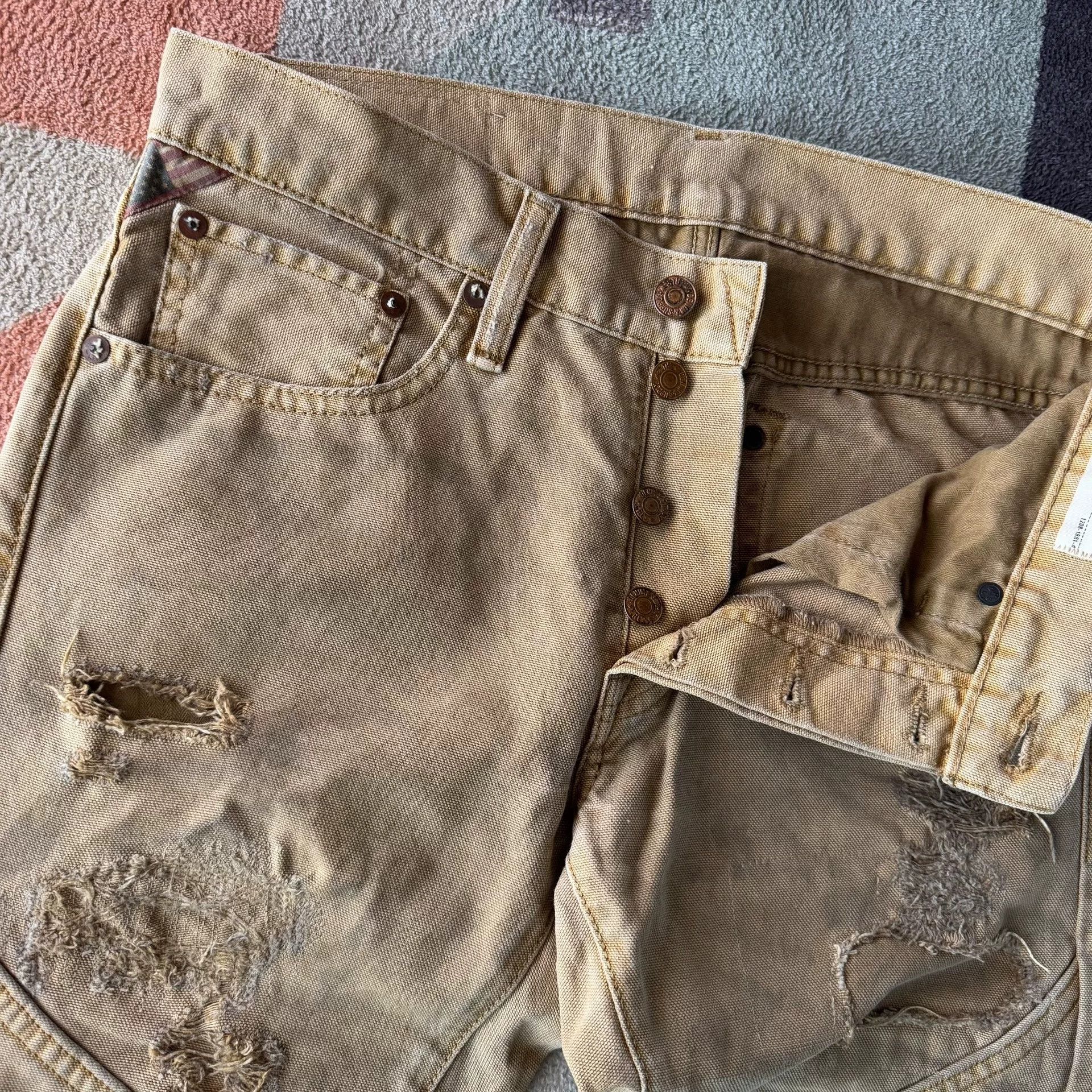 Denim & Supply Ralph Lauren Ralph Lauren Denim Supply Vintage Canvas Work Pants Size US 29 - 5 Thumbnail