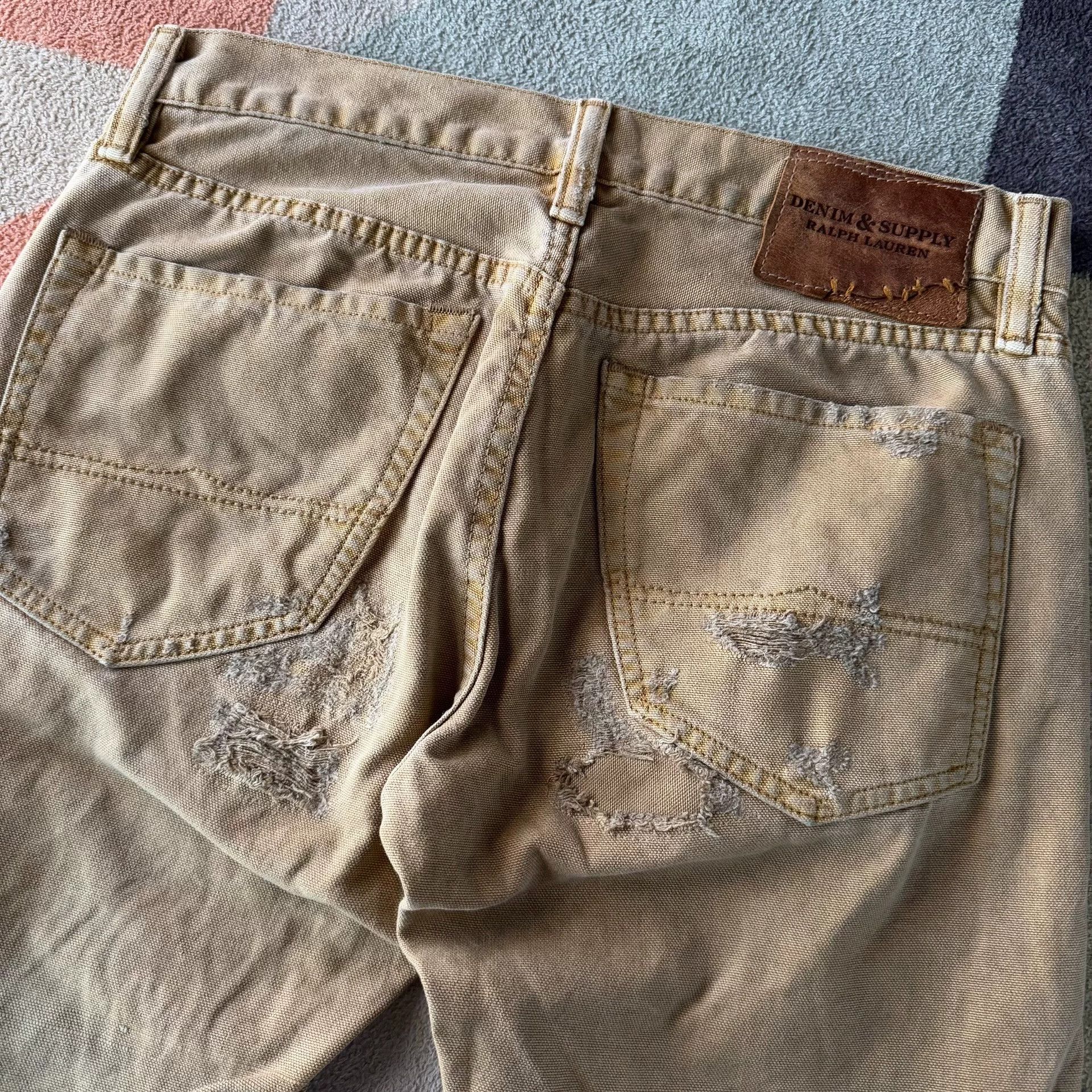 Denim & Supply Ralph Lauren Ralph Lauren Denim Supply Vintage Canvas Work Pants Size US 29 - 7 Thumbnail