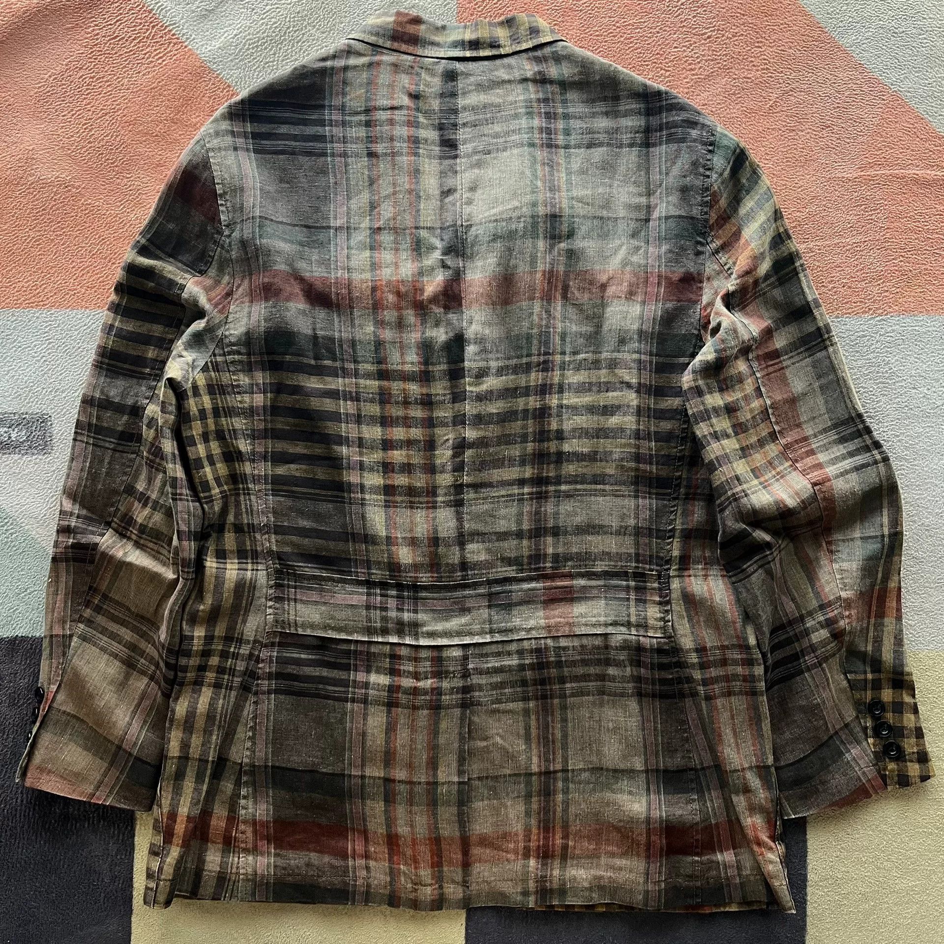 Polo Ralph Lauren Ralph Lauren Polo Linen Plaid Trench Coat Size US XL / EU 56 / 4 - 3 Thumbnail