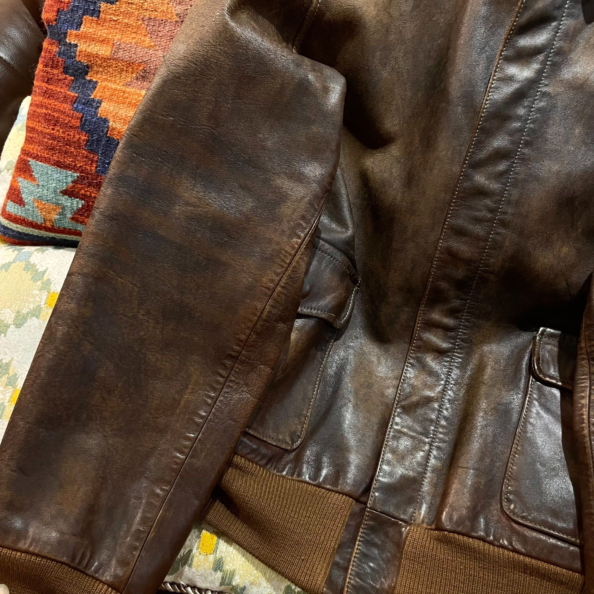 RRL Ralph Lauren RRL Ralph Lauren A2 Leather Jacket Size US S / EU 44-46 / 1 - 7 Thumbnail