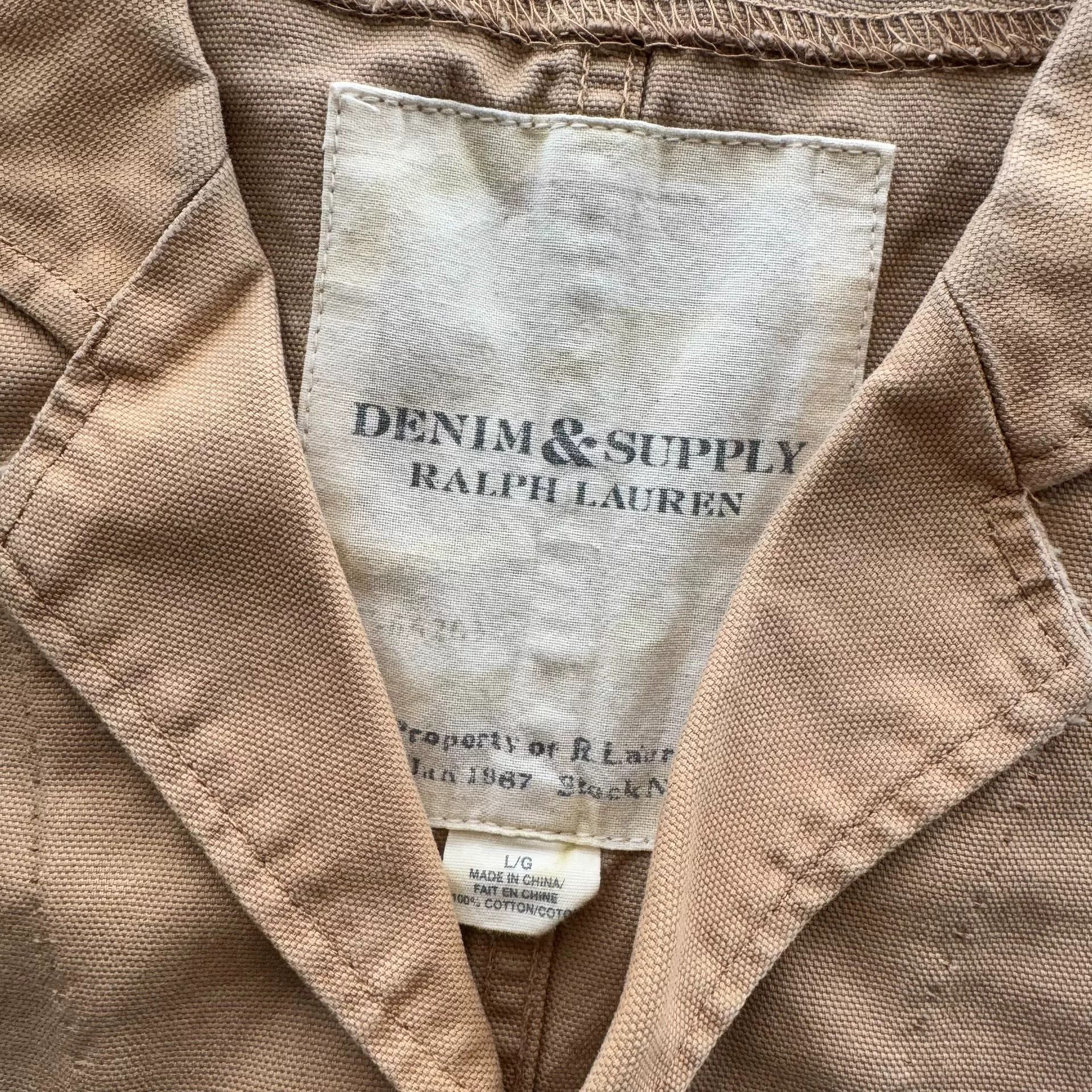 Denim & Supply Ralph Lauren Ralph Lauren Denim Supply Distressed Canvas Vest Size US L / EU 52-54 / 3 - 4 Thumbnail