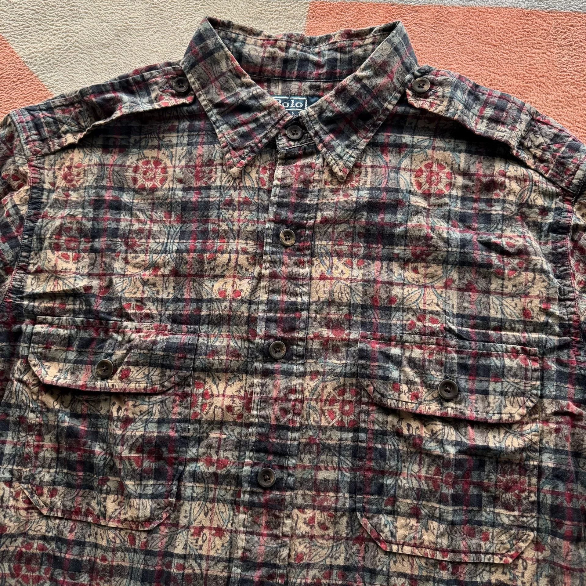 Polo Ralph Lauren Ralph Lauren Plaid Print Shirt Size US L / EU 52-54 / 3 - 2 Thumbnail