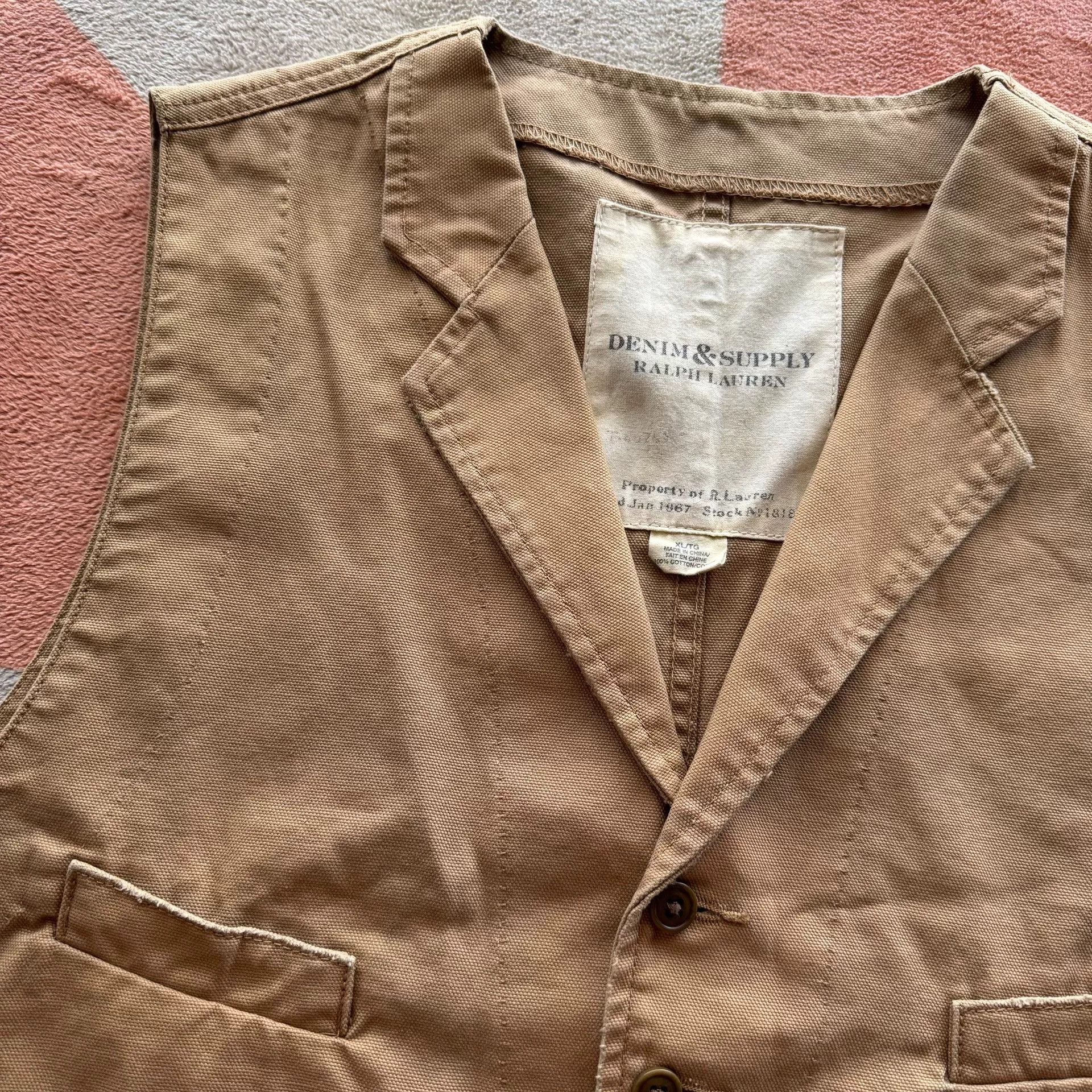 Denim & Supply Ralph Lauren Ralph Lauren Denim Supply Work Vest Size US XL / EU 56 / 4 - 4 Thumbnail