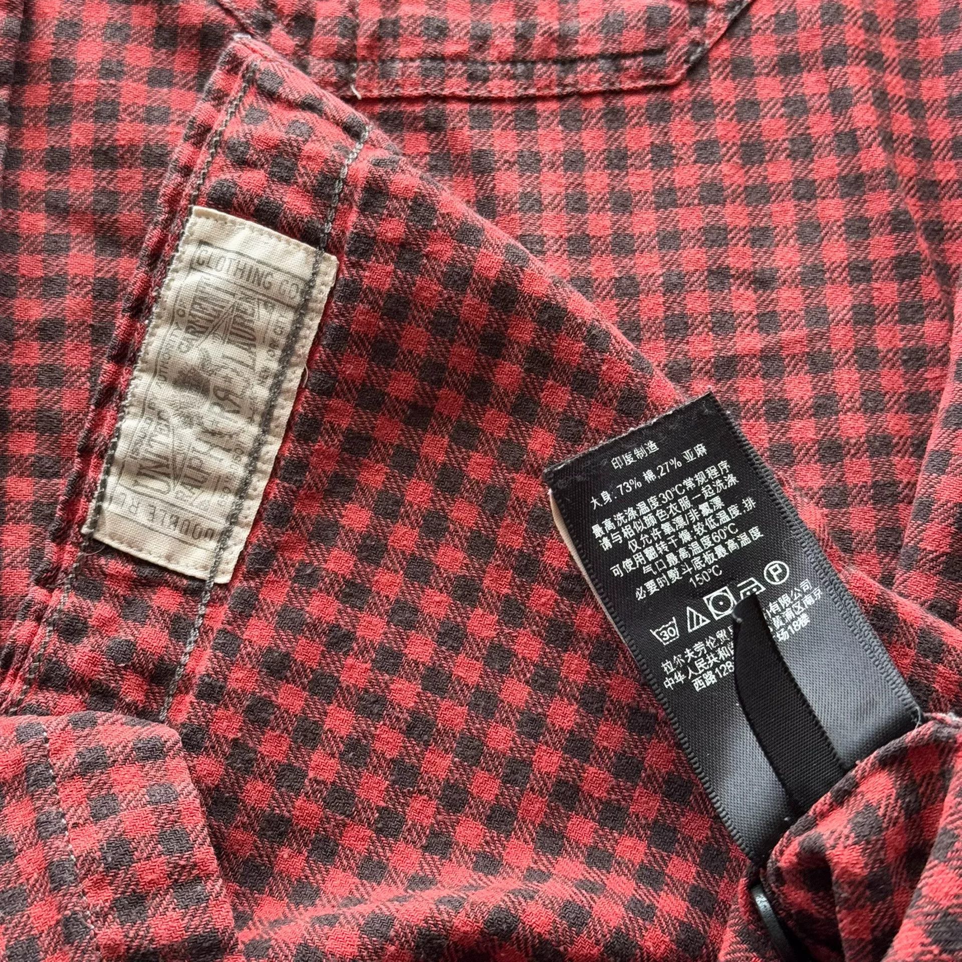 RRL Ralph Lauren Ralph Lauren Double RL Cotton-Linen Check Shirt Size US S / EU 44-46 / 1 - 5 Thumbnail