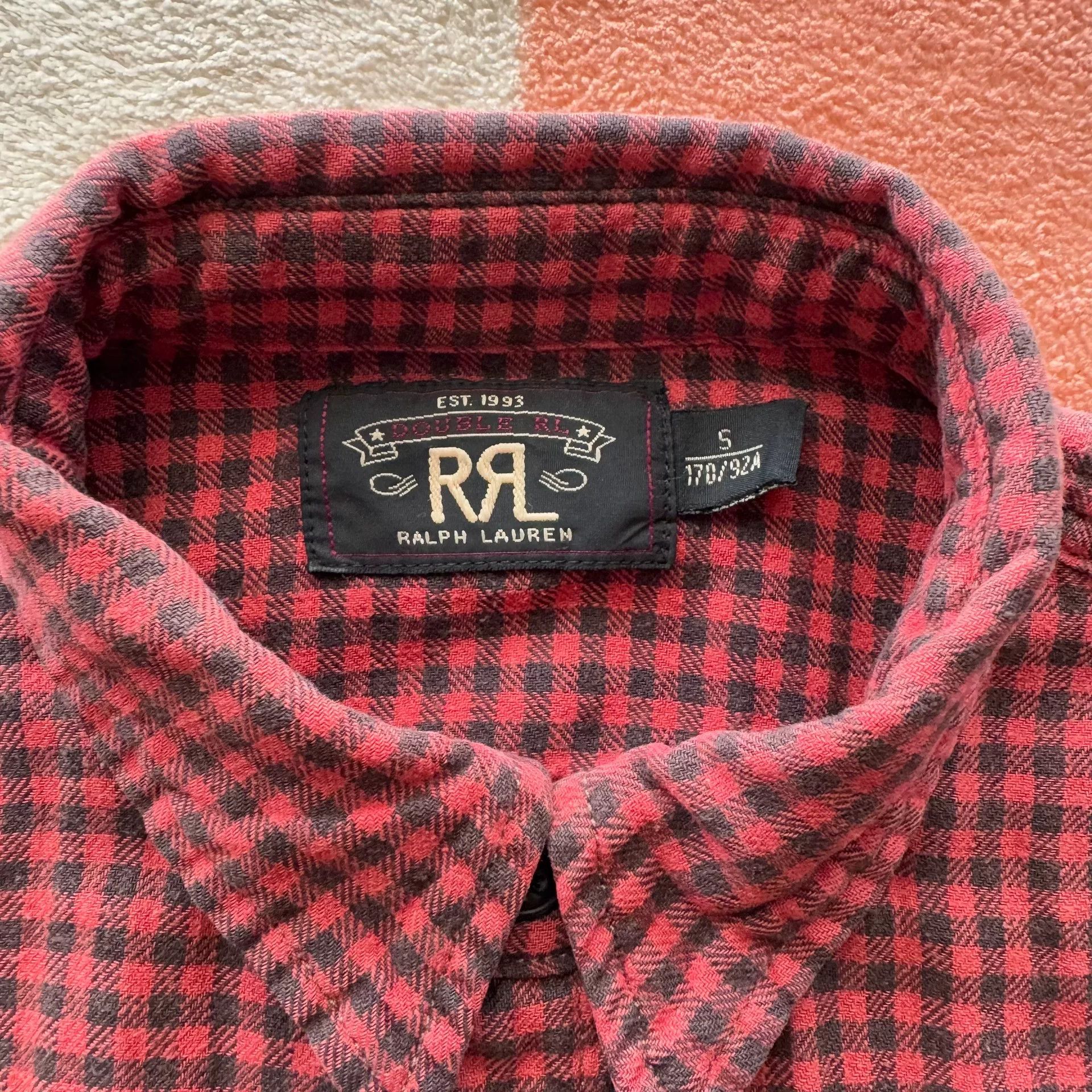 RRL Ralph Lauren Ralph Lauren Double RL Cotton-Linen Check Shirt Size US S / EU 44-46 / 1 - 3 Thumbnail