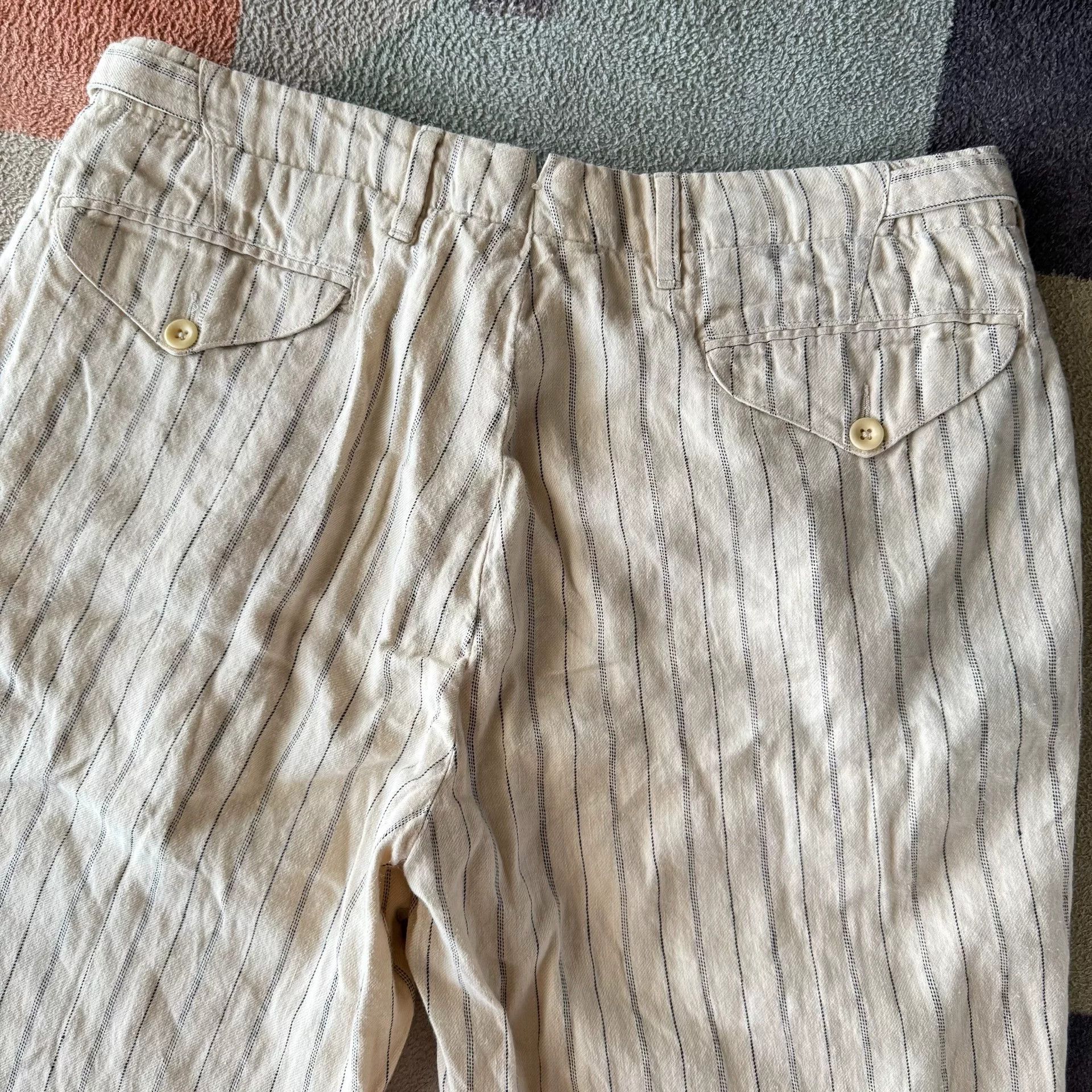 Polo Ralph Lauren Ralph Lauren RL Polo Striped Cotton-Linen Pants Size US 30 / EU 46 - 7 Thumbnail