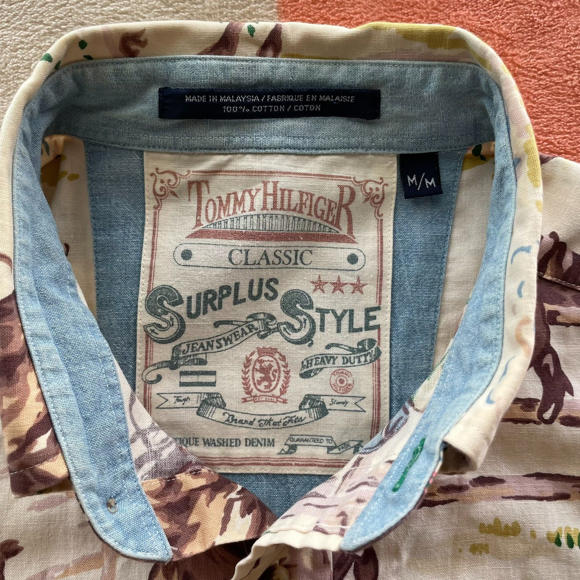 Tommy Hilfiger Tommy Hilfiger Western Ranch Print Shirt Size US M / EU 48-50 / 2 - 3 Thumbnail