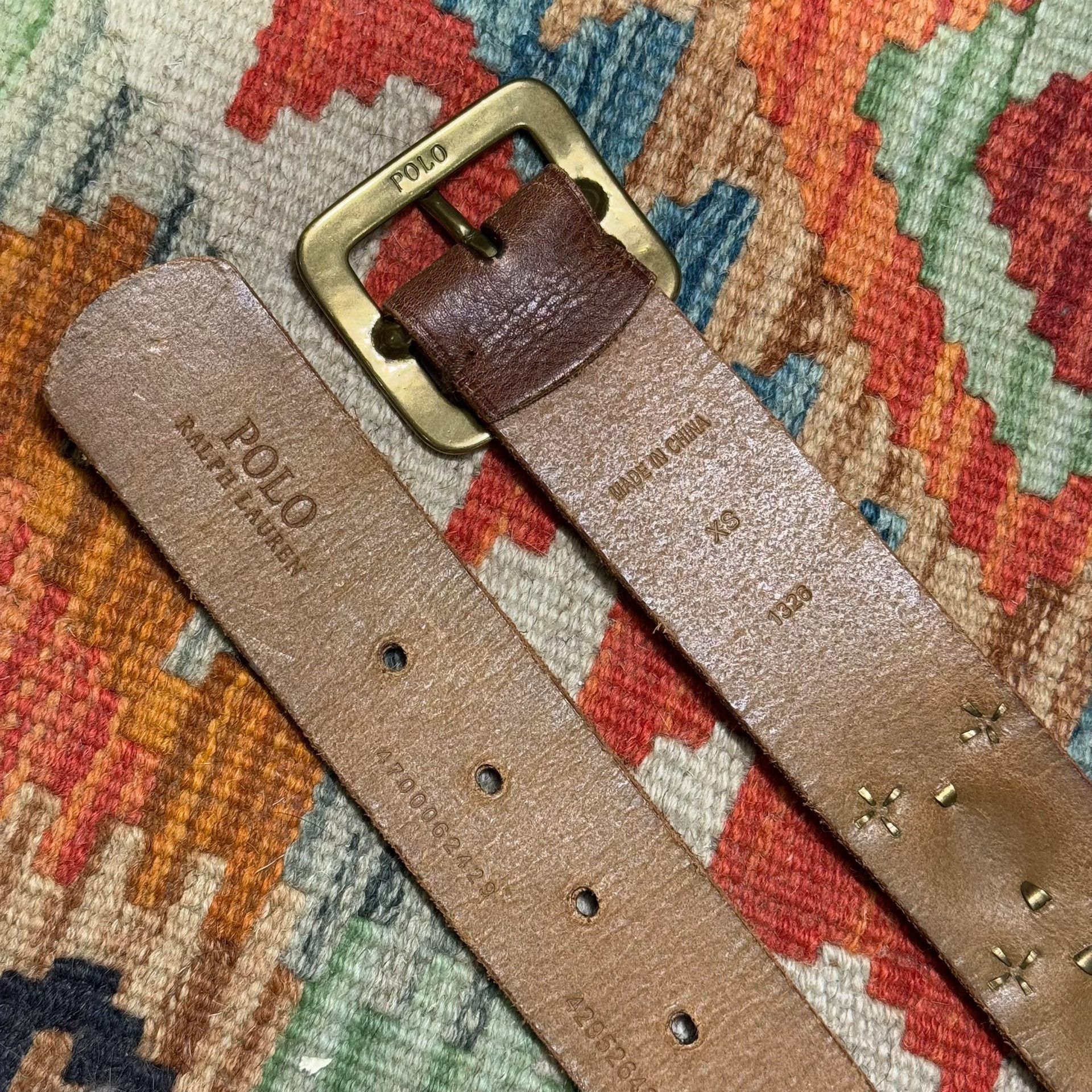 Polo Ralph Lauren Ralph Lauren Riveted Leather Belt Size ONE SIZE - 5 Thumbnail