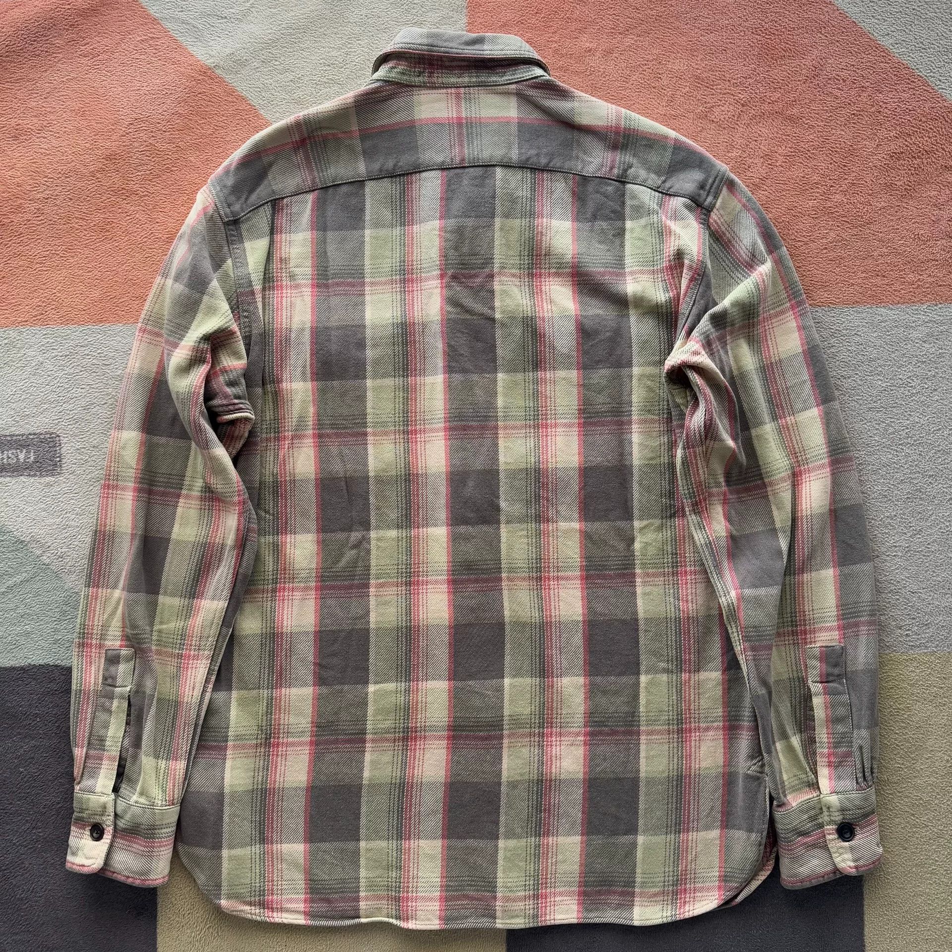 RRL Ralph Lauren RRL Ralph Lauren Double RL Thick Plaid Shirt Size US S / EU 44-46 / 1 - 2 Thumbnail