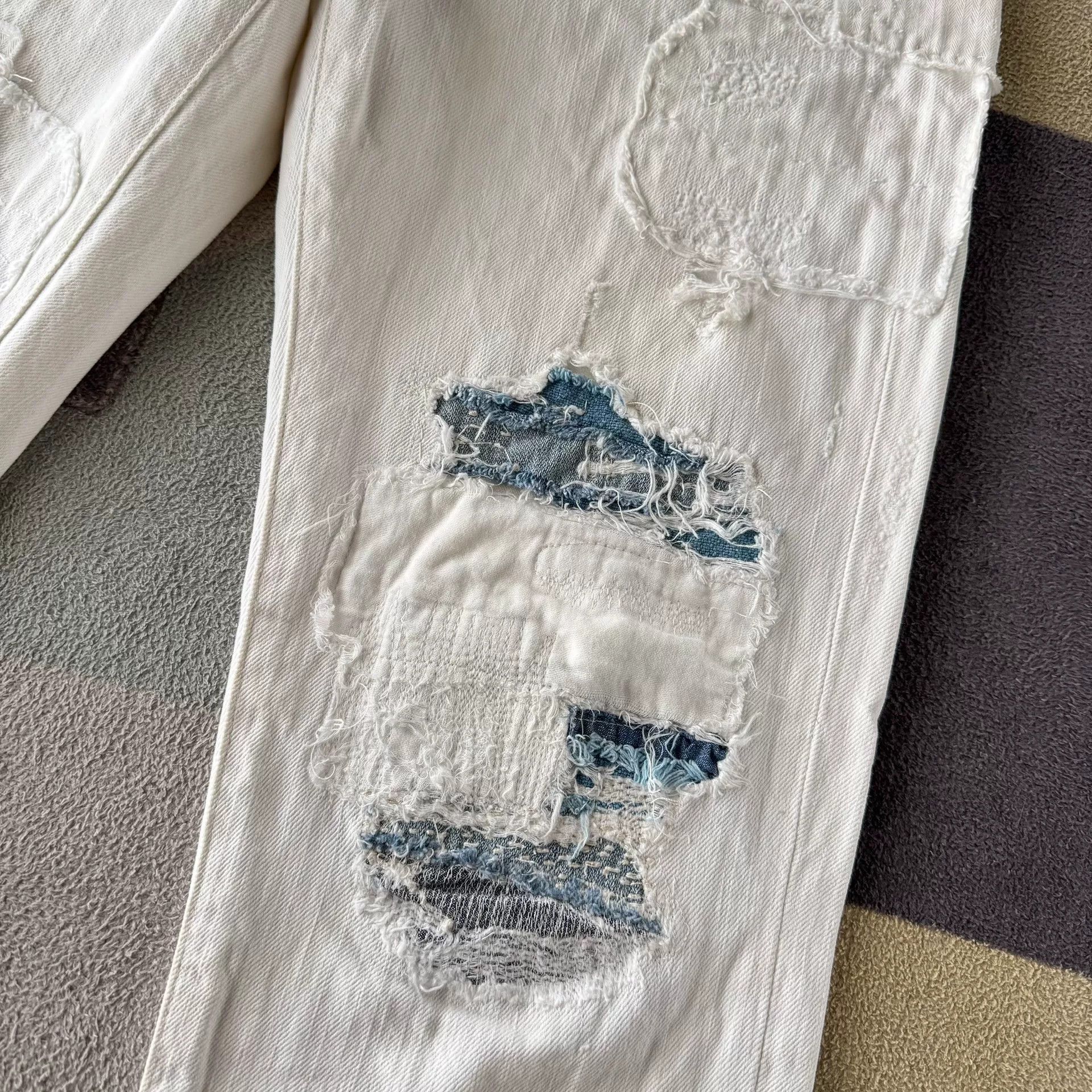 Polo Ralph Lauren Ralph Lauren Polo White Distressed Jeans Size US 29 - 4 Thumbnail