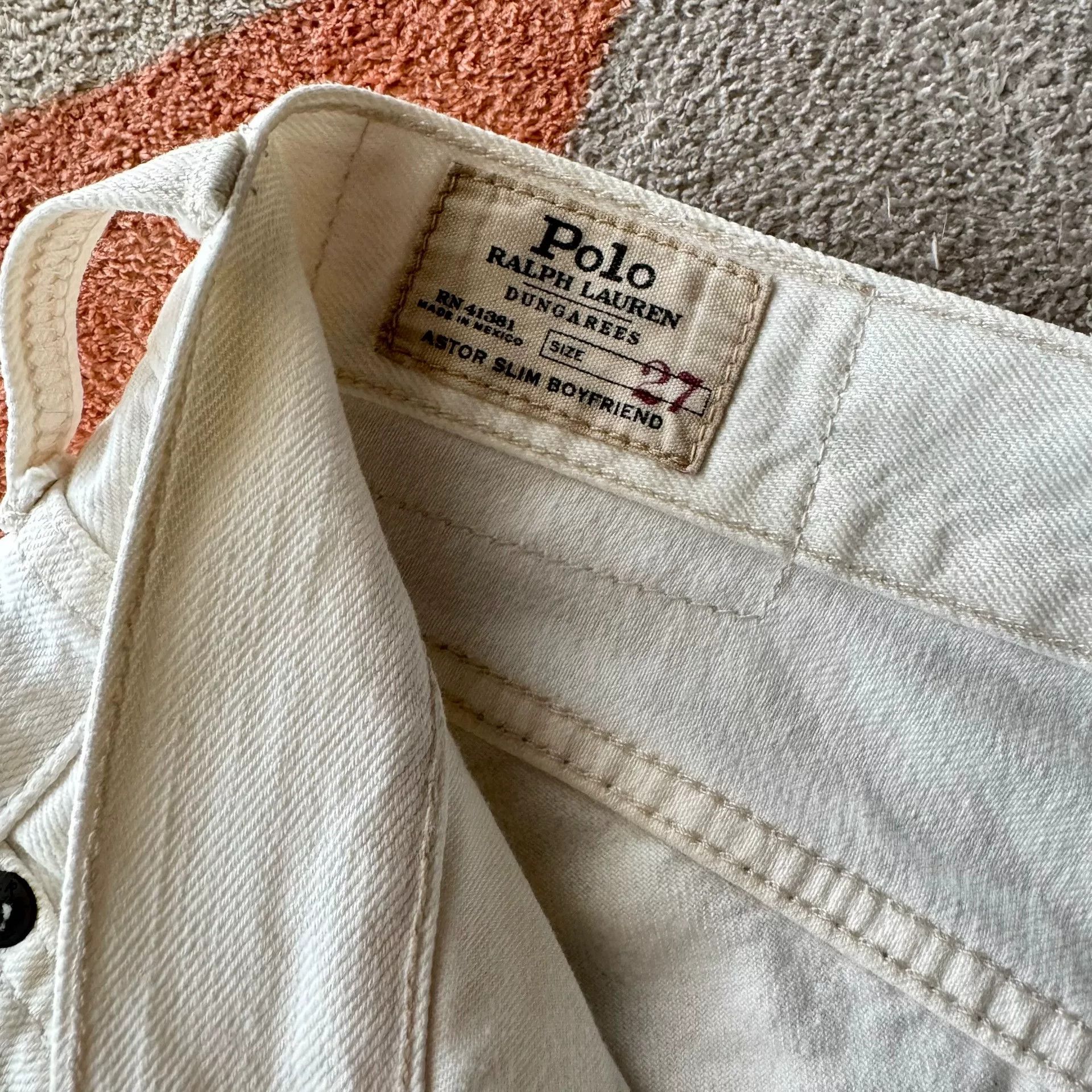 Polo Ralph Lauren Ralph Lauren Polo White Distressed Jeans Size US 29 - 5 Thumbnail
