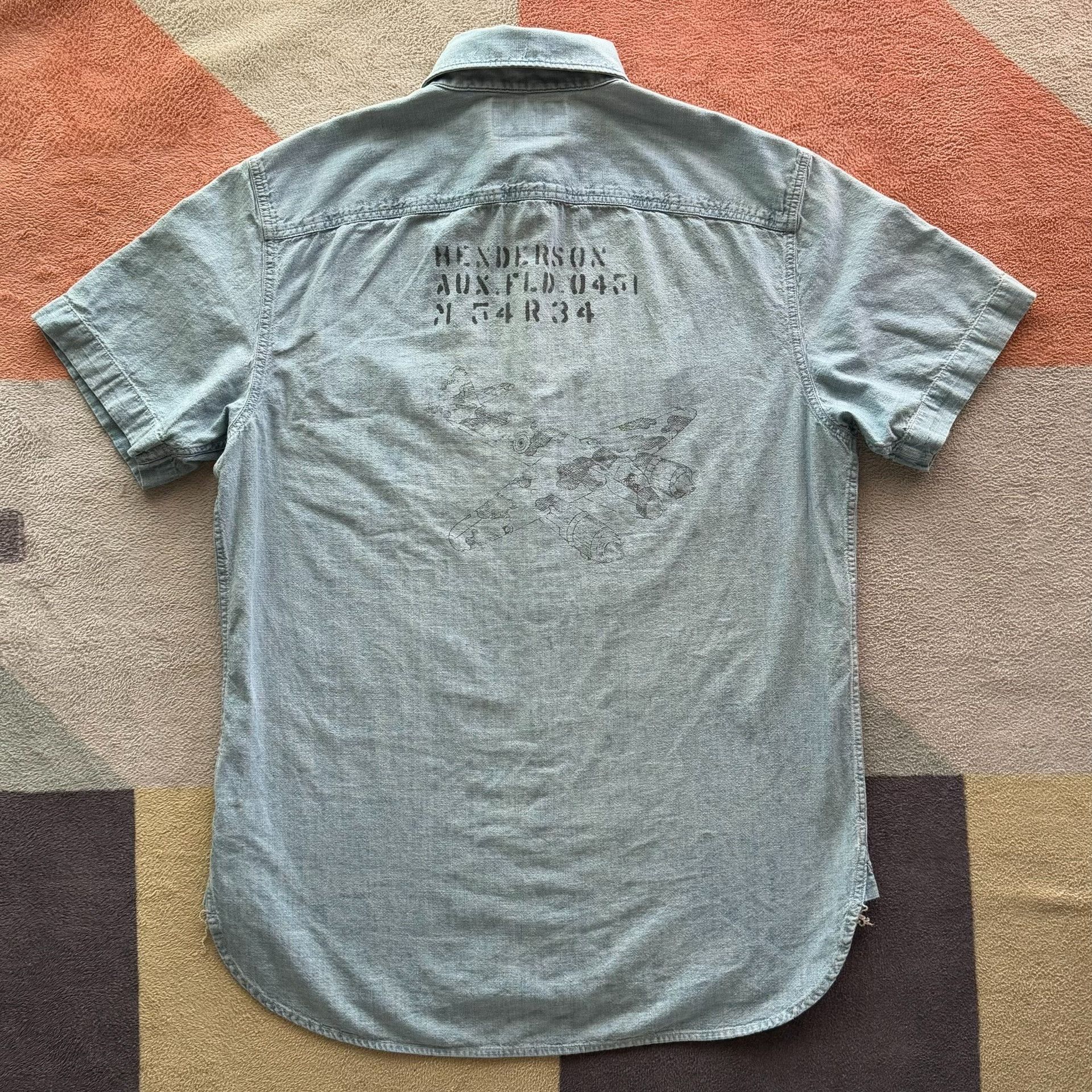 RRL Ralph Lauren Ralph Lauren RRL Fighter Jet Print T-Shirt Size US S / EU 44-46 / 1 - 2 Thumbnail
