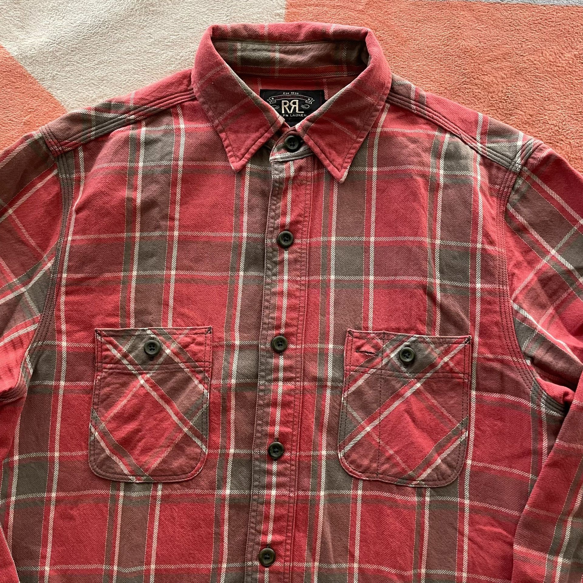 RRL Ralph Lauren Ralph Lauren Double RL Plaid Shirt Size US S / EU 44-46 / 1 - 2 Thumbnail
