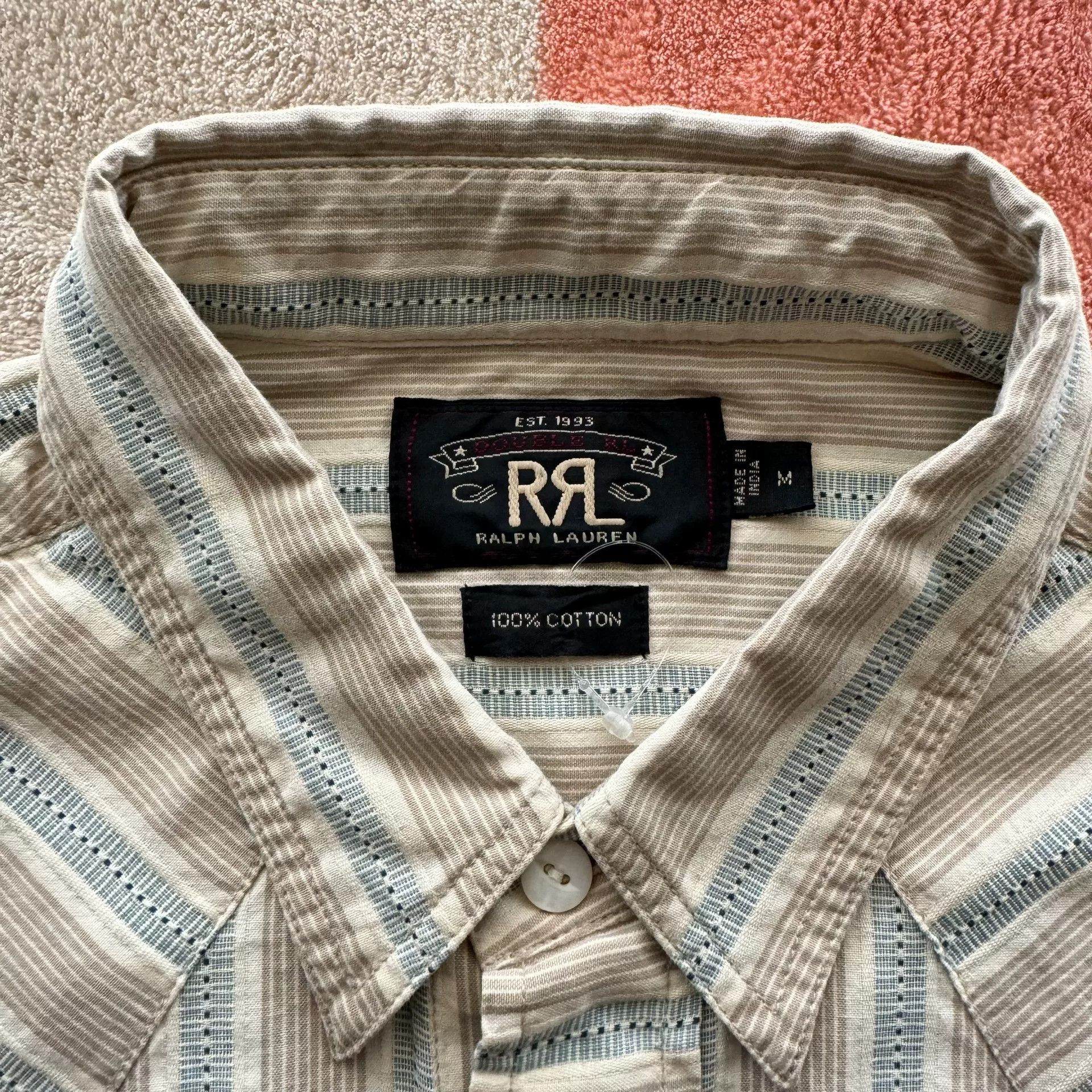 RRL Ralph Lauren RRL Ralph Lauren Striped Shirt Size US M / EU 48-50 / 2 - 3 Thumbnail