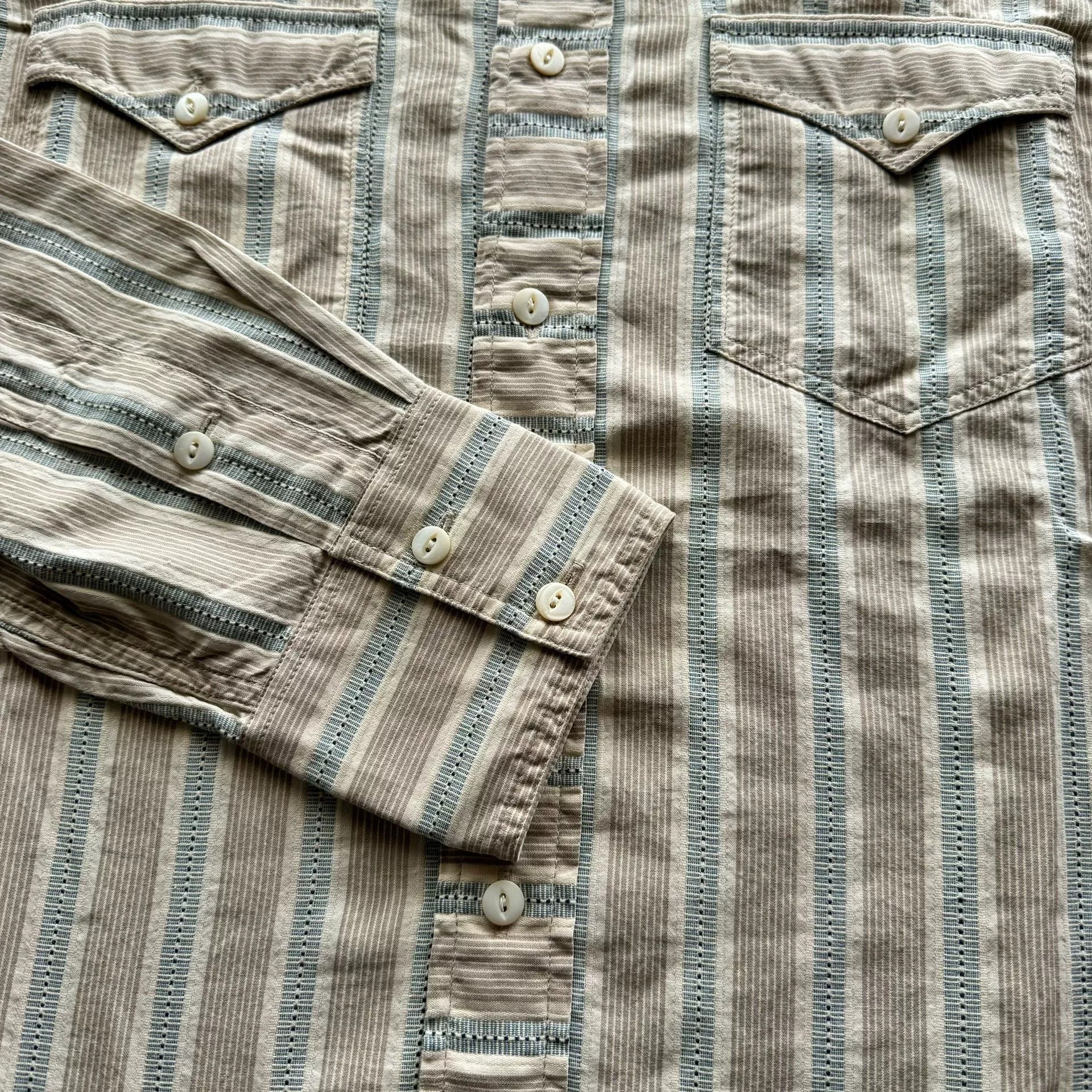 RRL Ralph Lauren RRL Ralph Lauren Striped Shirt Size US M / EU 48-50 / 2 - 4 Thumbnail