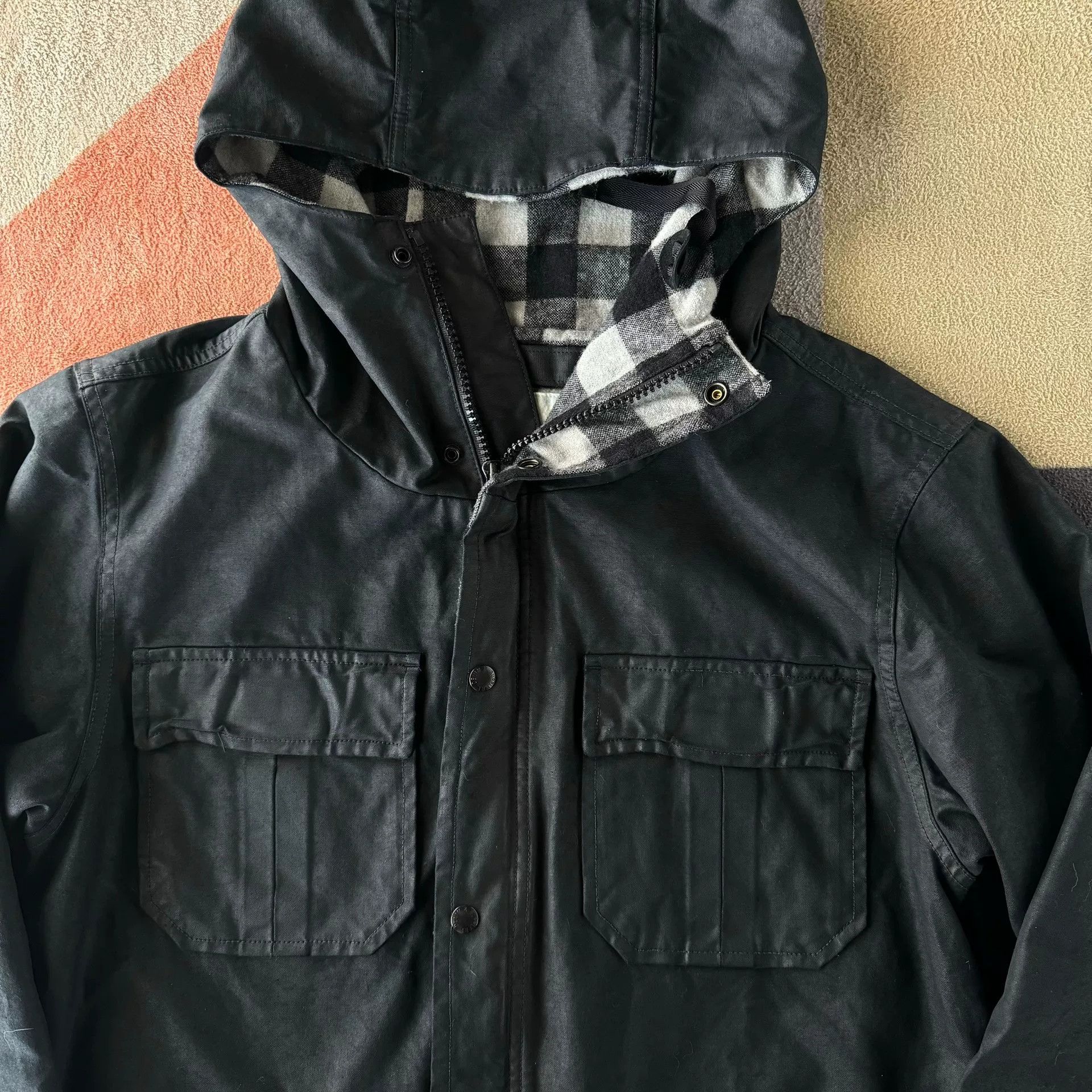 Denim & Supply Ralph Lauren Ralph Lauren Denim Supply Waxed Hooded Jacket Size US M / EU 48-50 / 2 - 7 Thumbnail