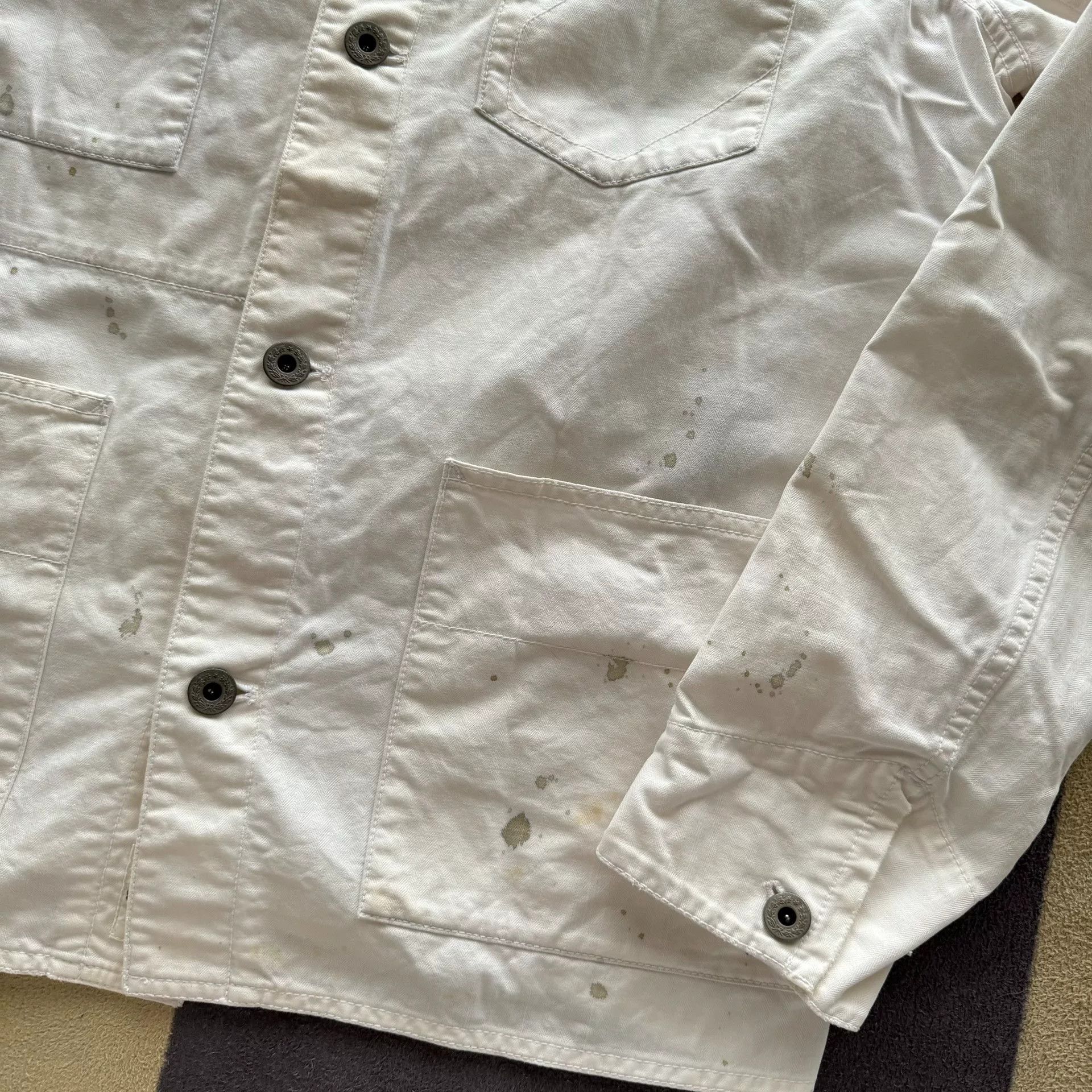 Rugby Ralph Lauren Ralph Lauren Rugby White Work Jacket Size US S / EU 44-46 / 1 - 3 Thumbnail