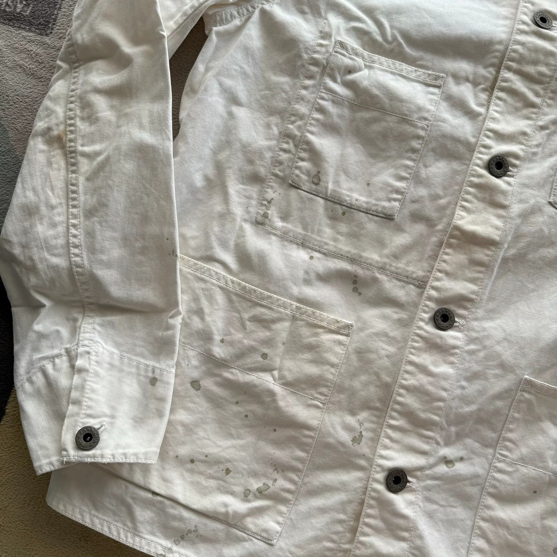 Rugby Ralph Lauren Ralph Lauren Rugby White Work Jacket Size US S / EU 44-46 / 1 - 2 Thumbnail